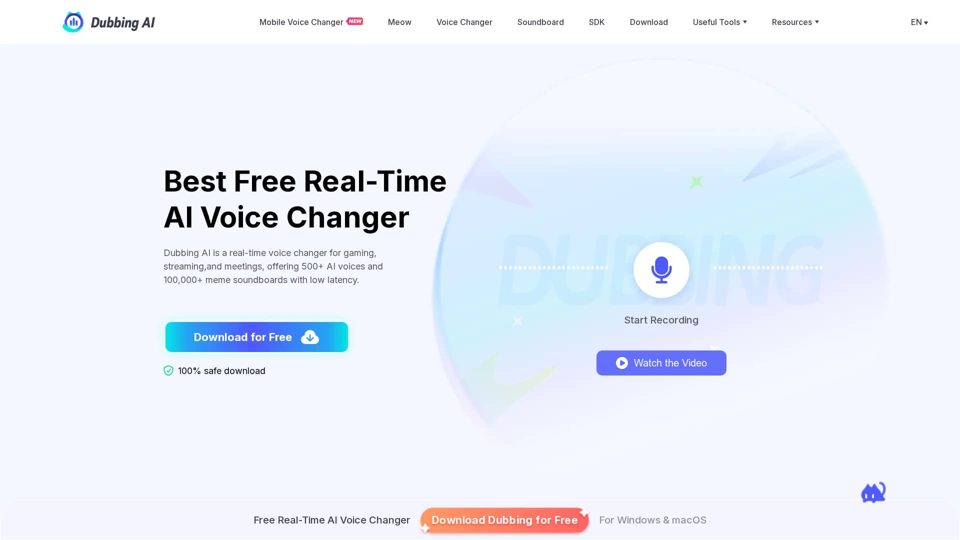 dubbing-ai homepage