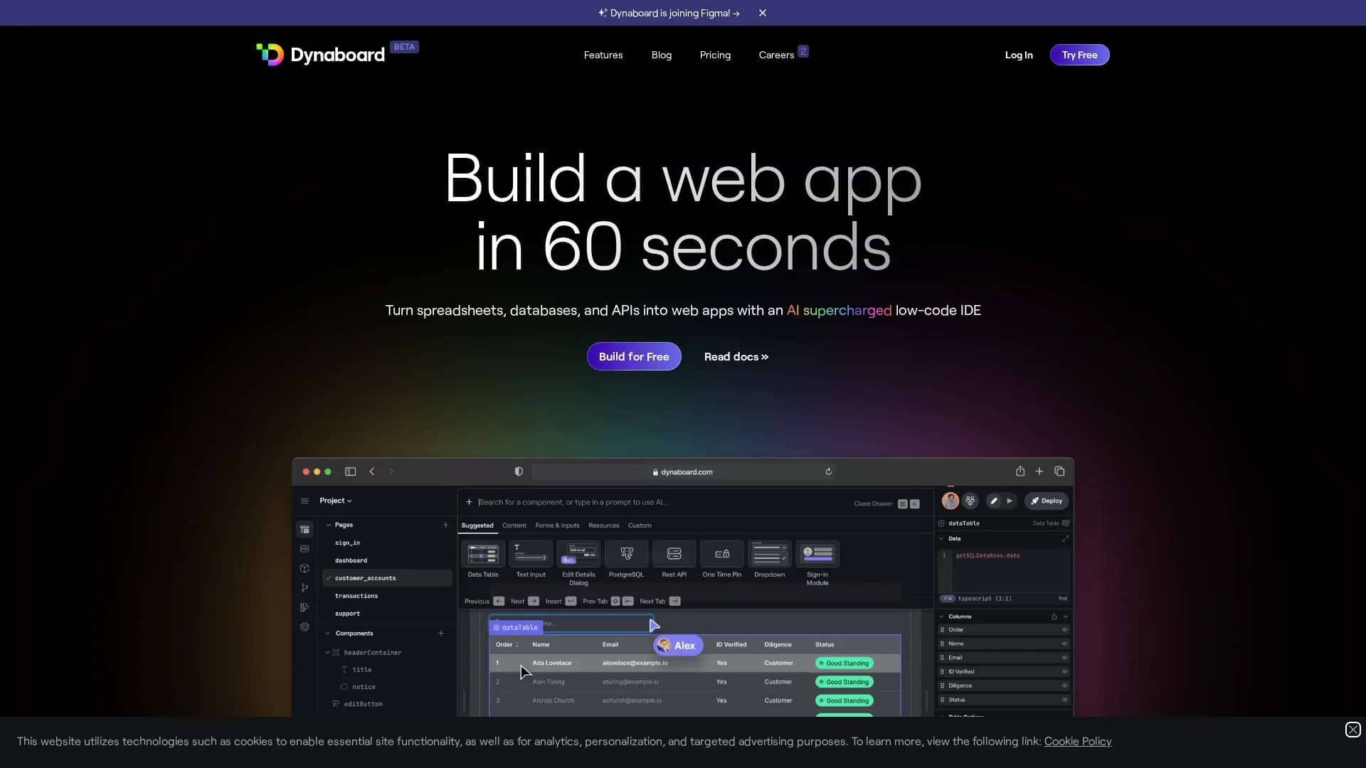 dynaboard-ai homepage