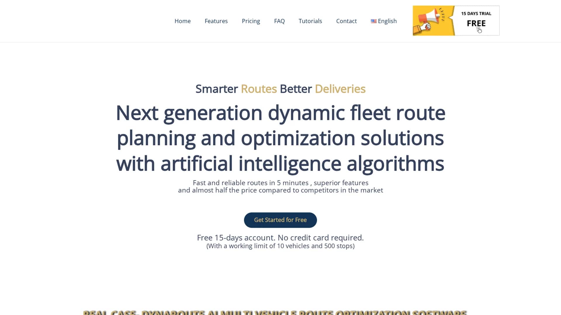 dynaroute homepage