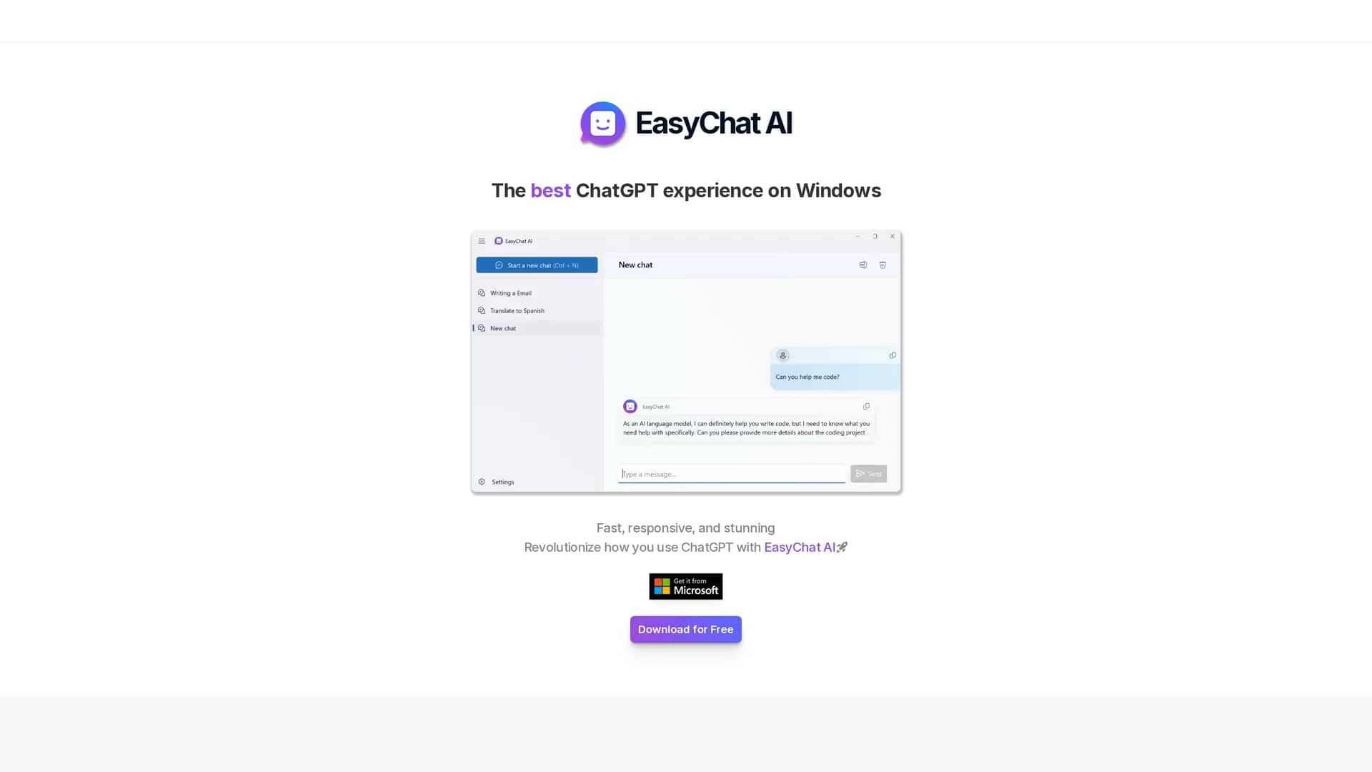 easychat-ai homepage