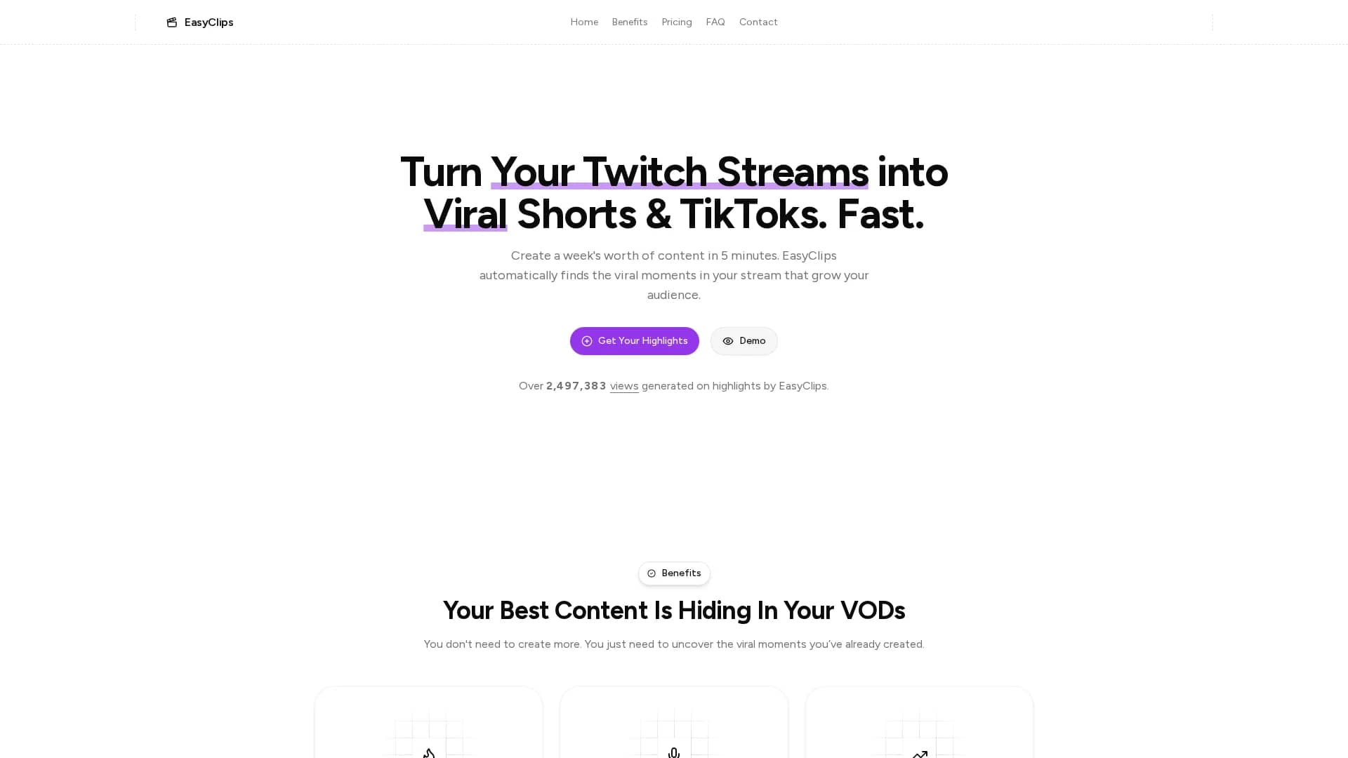 easyclips homepage
