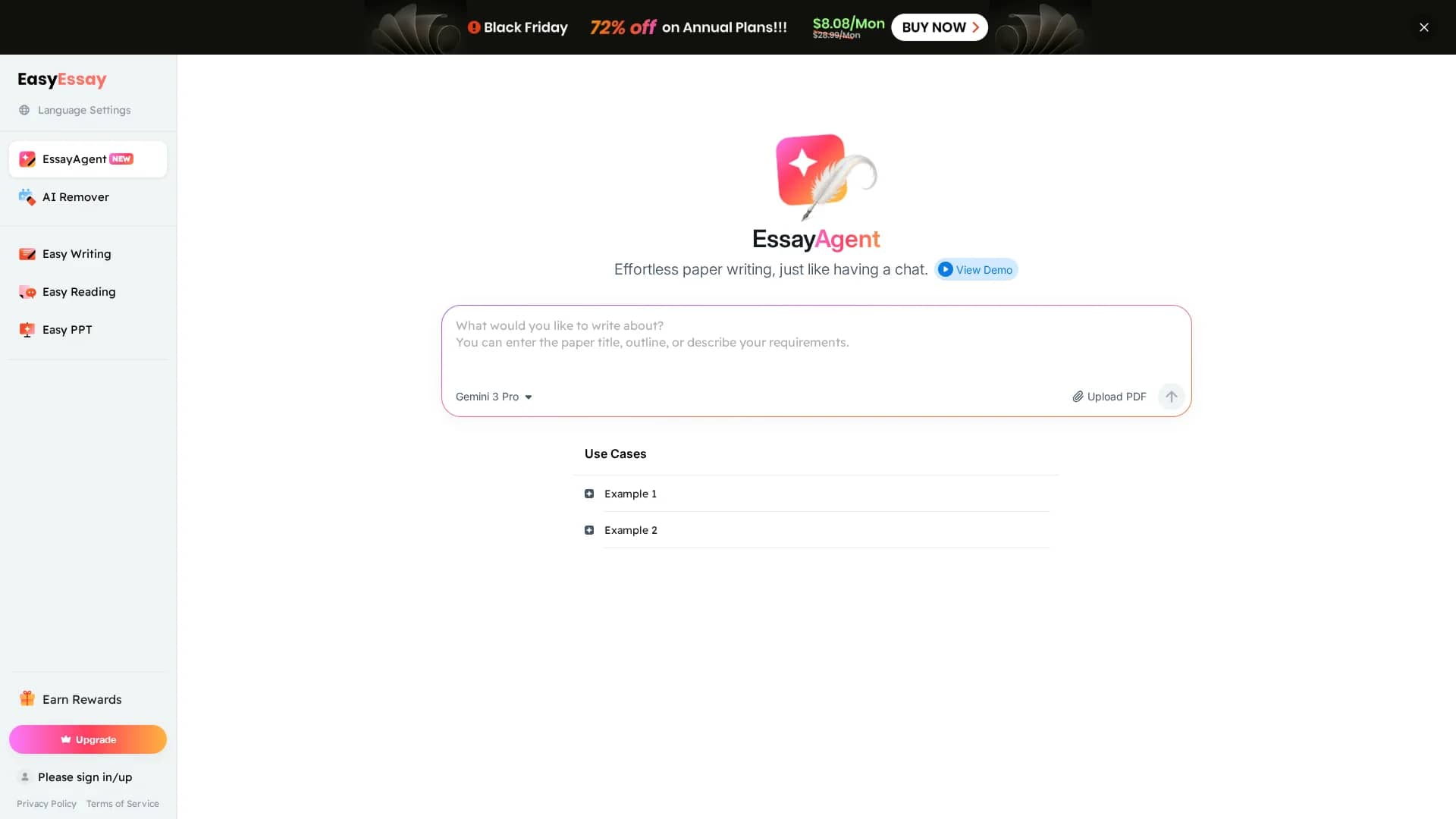 easyessay homepage