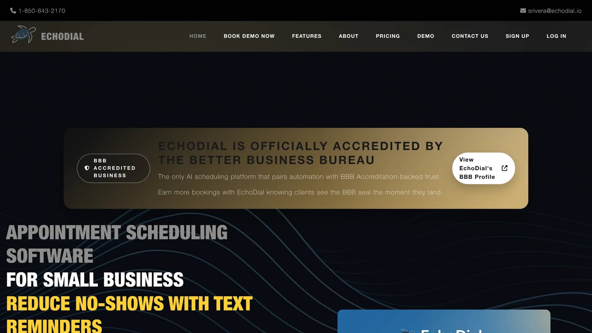echodial homepage