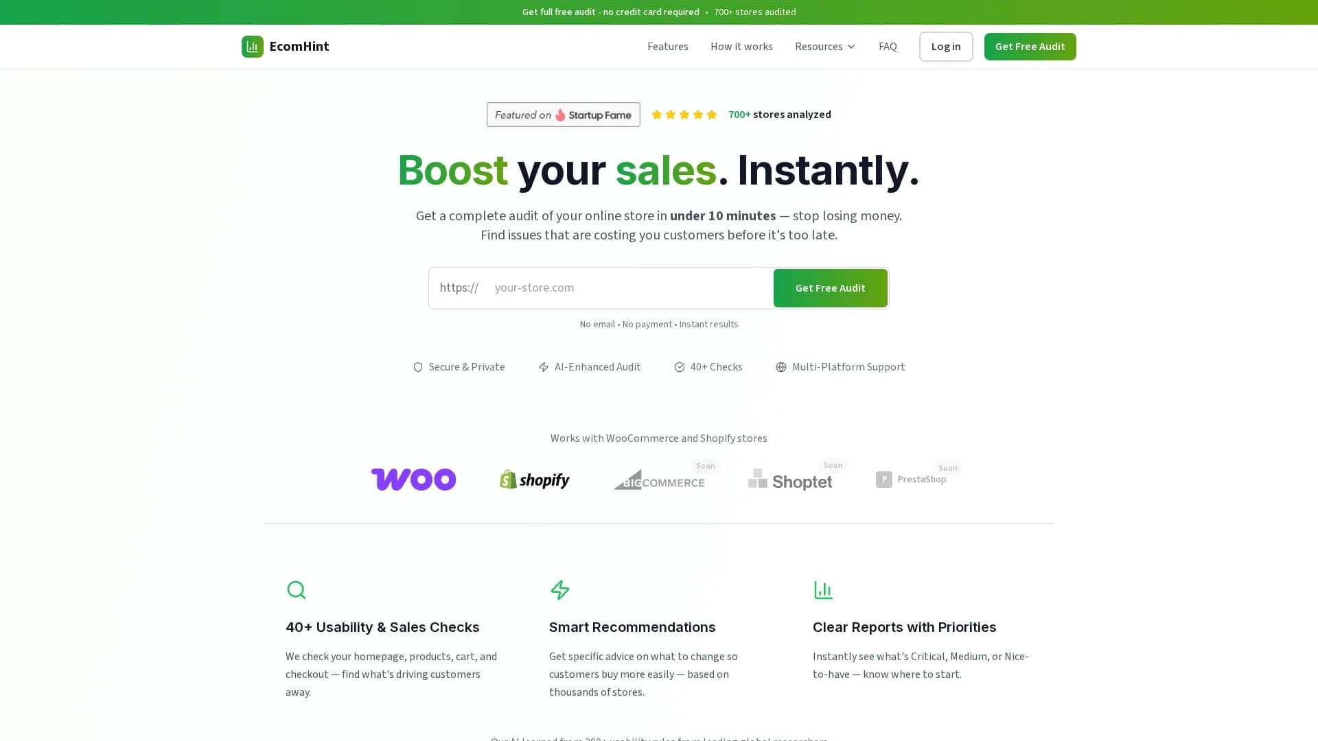 ecomhint homepage