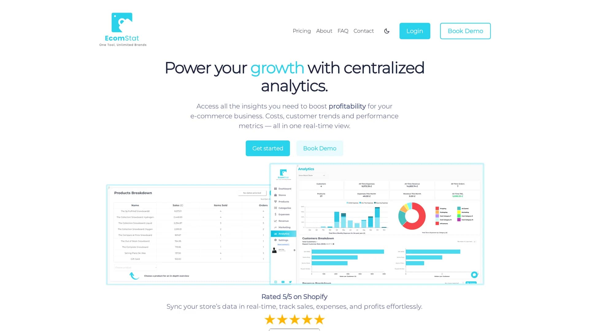 ecomstat homepage