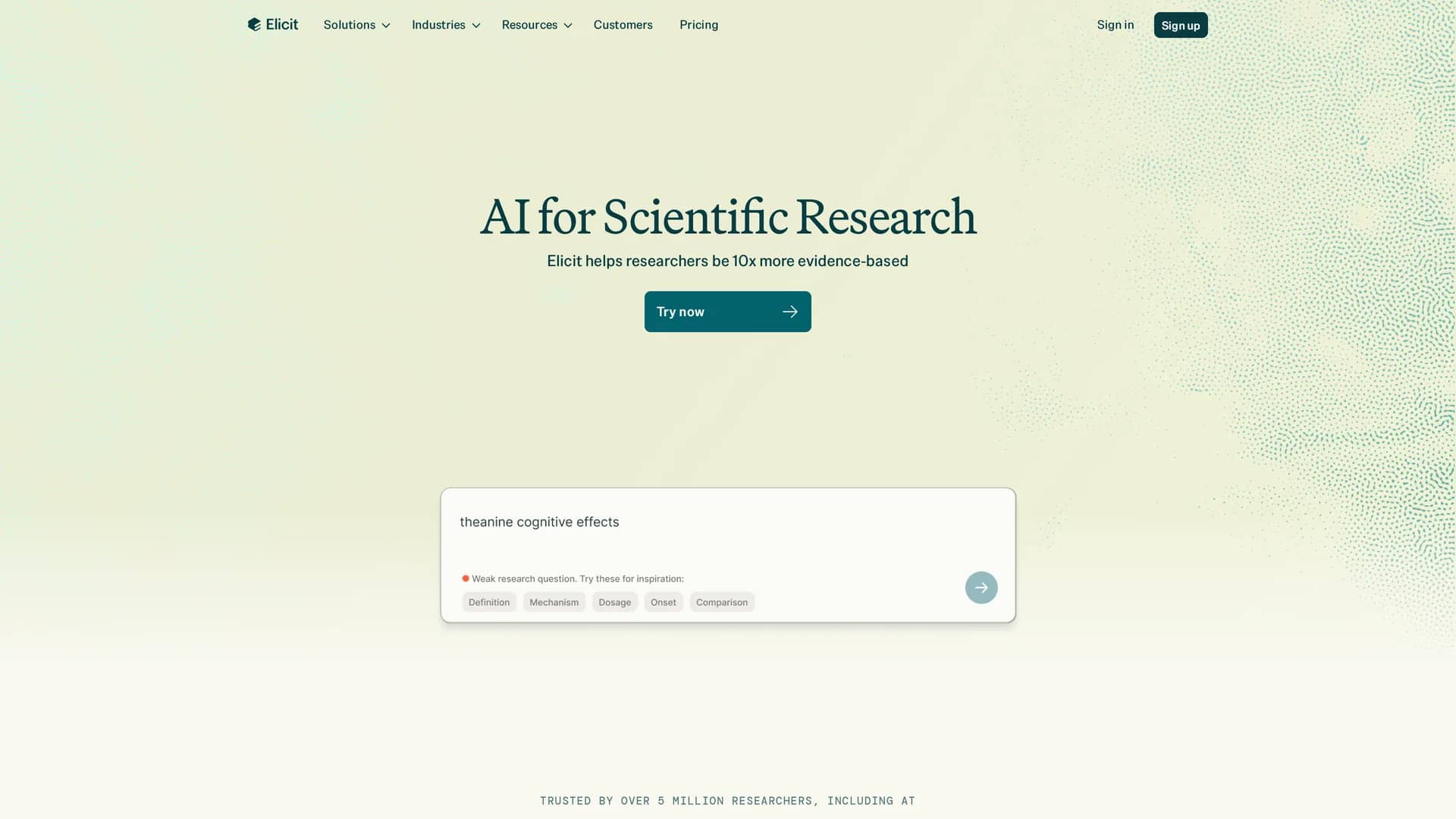 elicit homepage