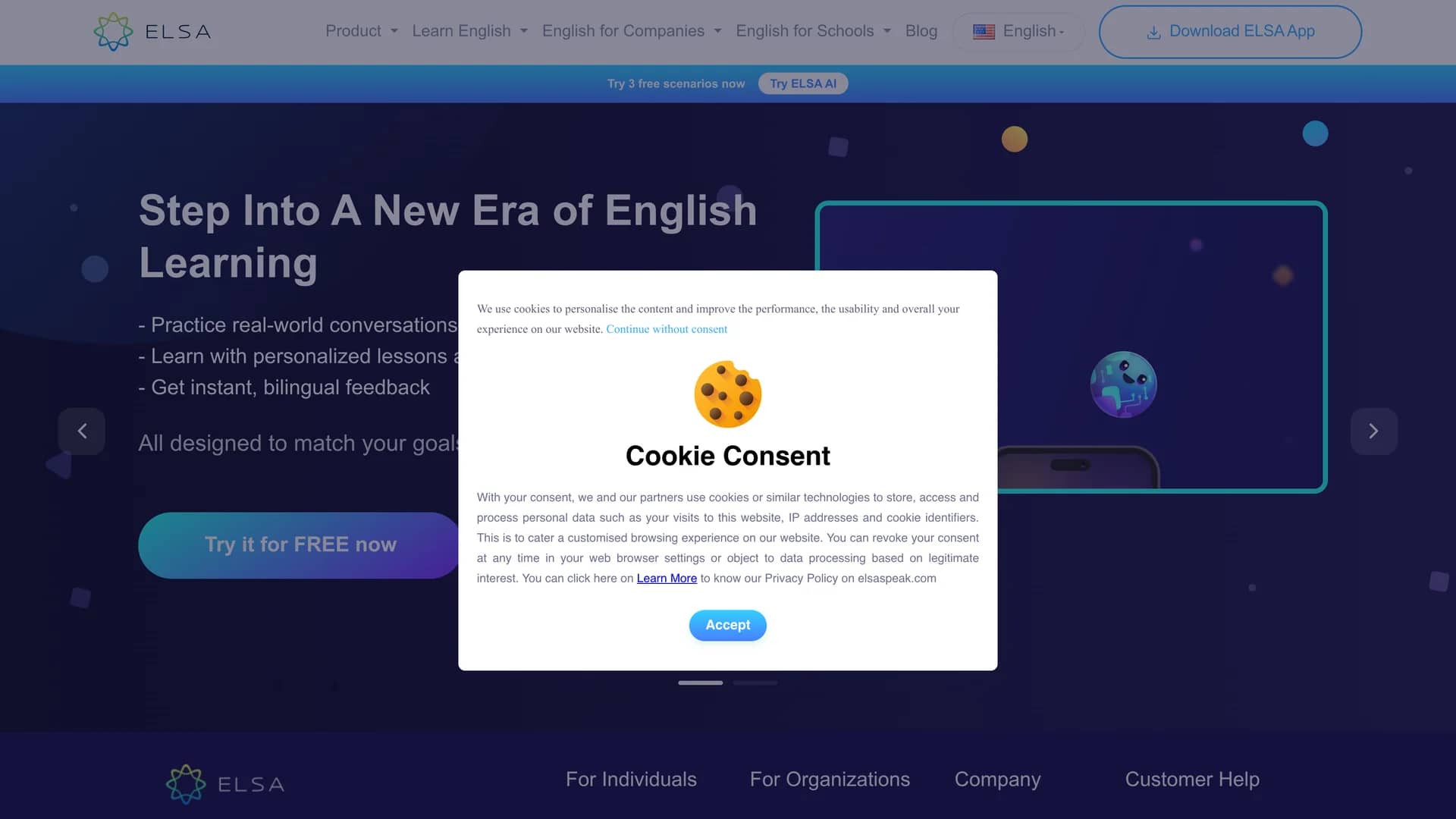 elsaspeak homepage