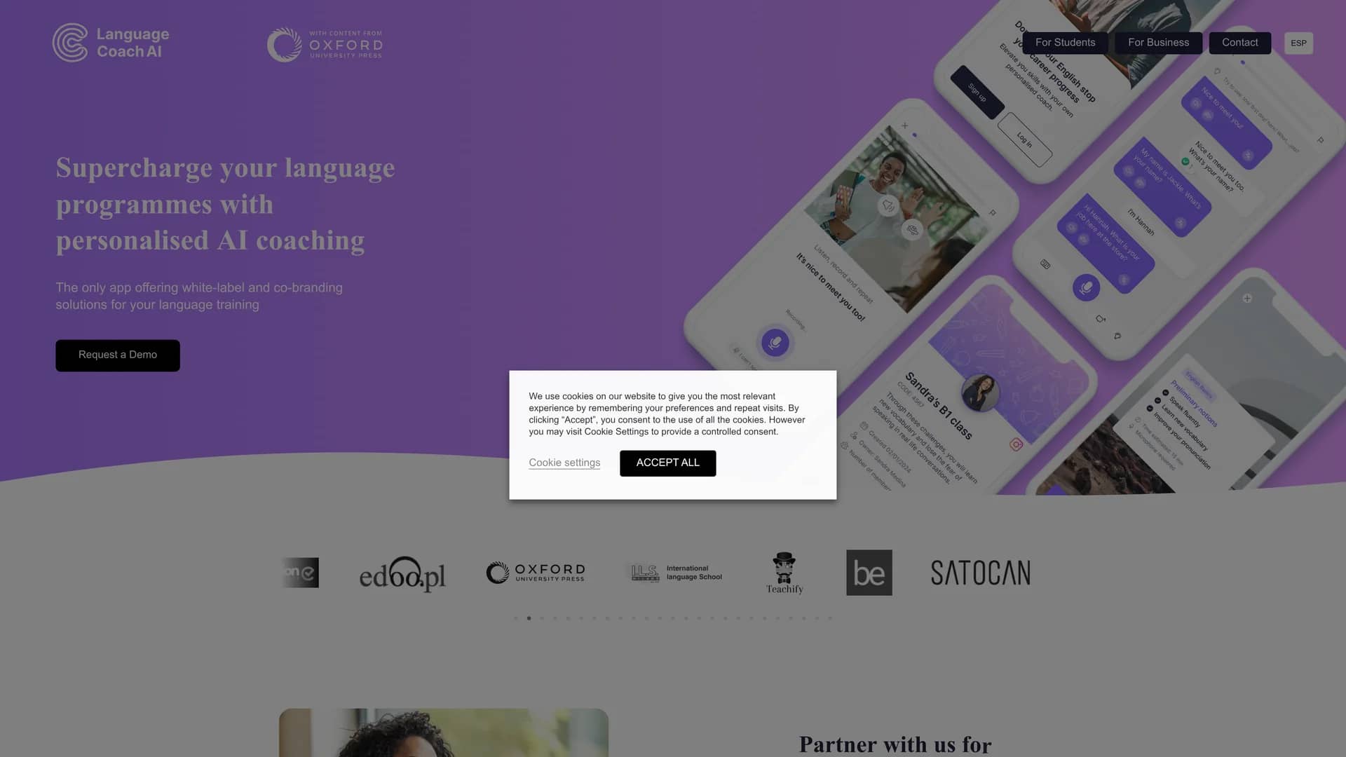 english-coach-ai homepage