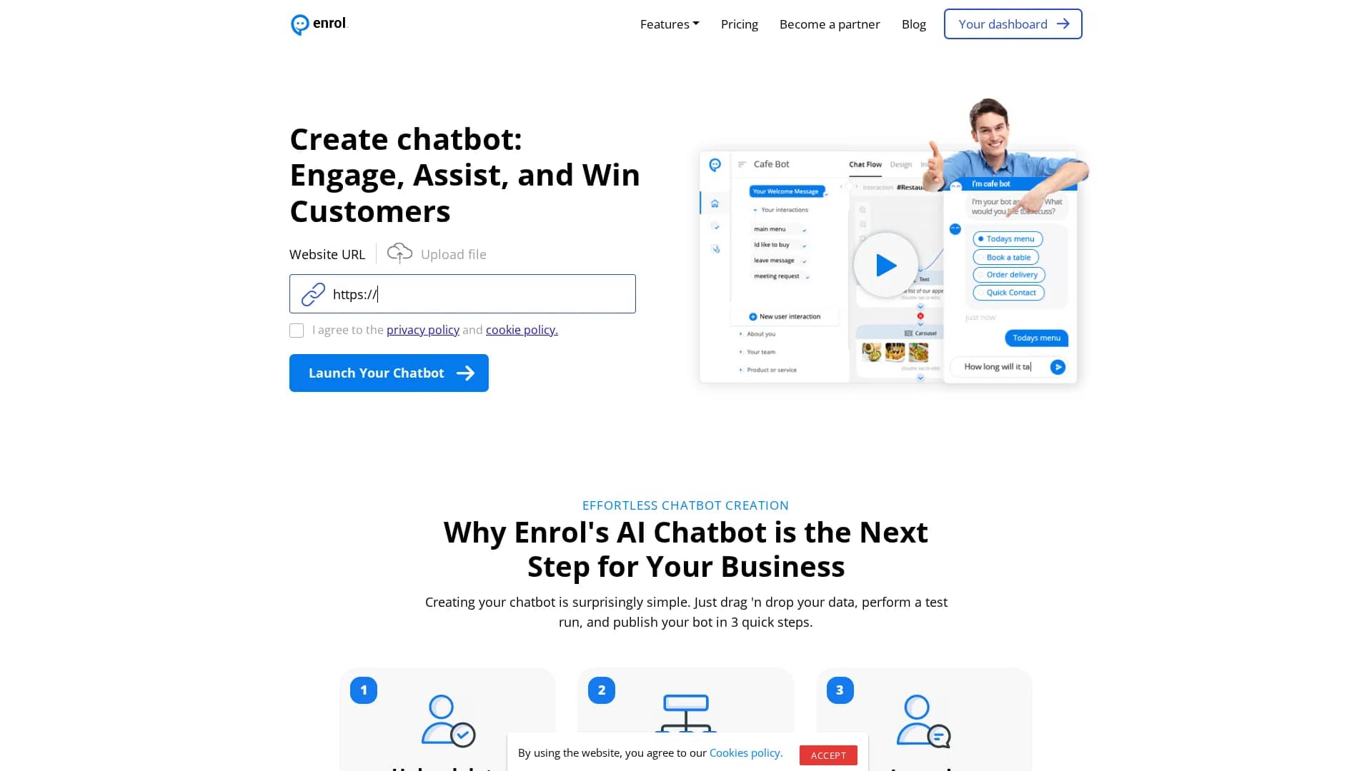 enrol-ai homepage