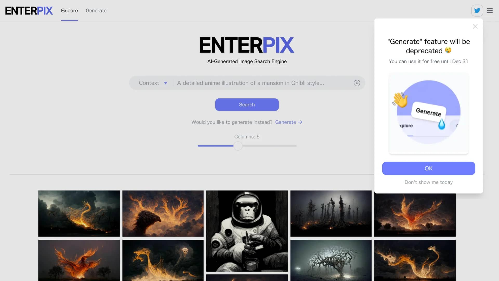 enterpix homepage