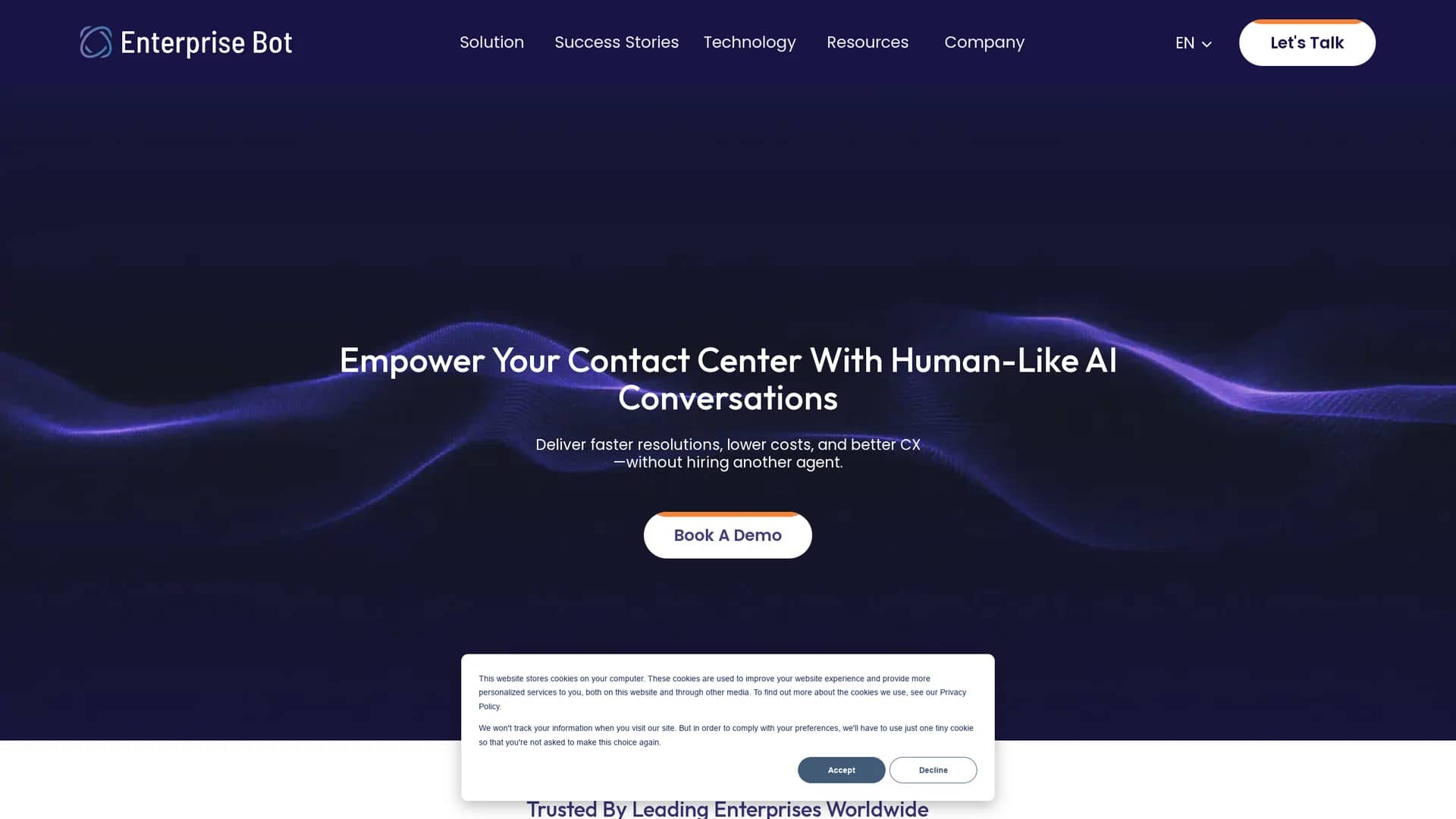enterprisebot-ai homepage