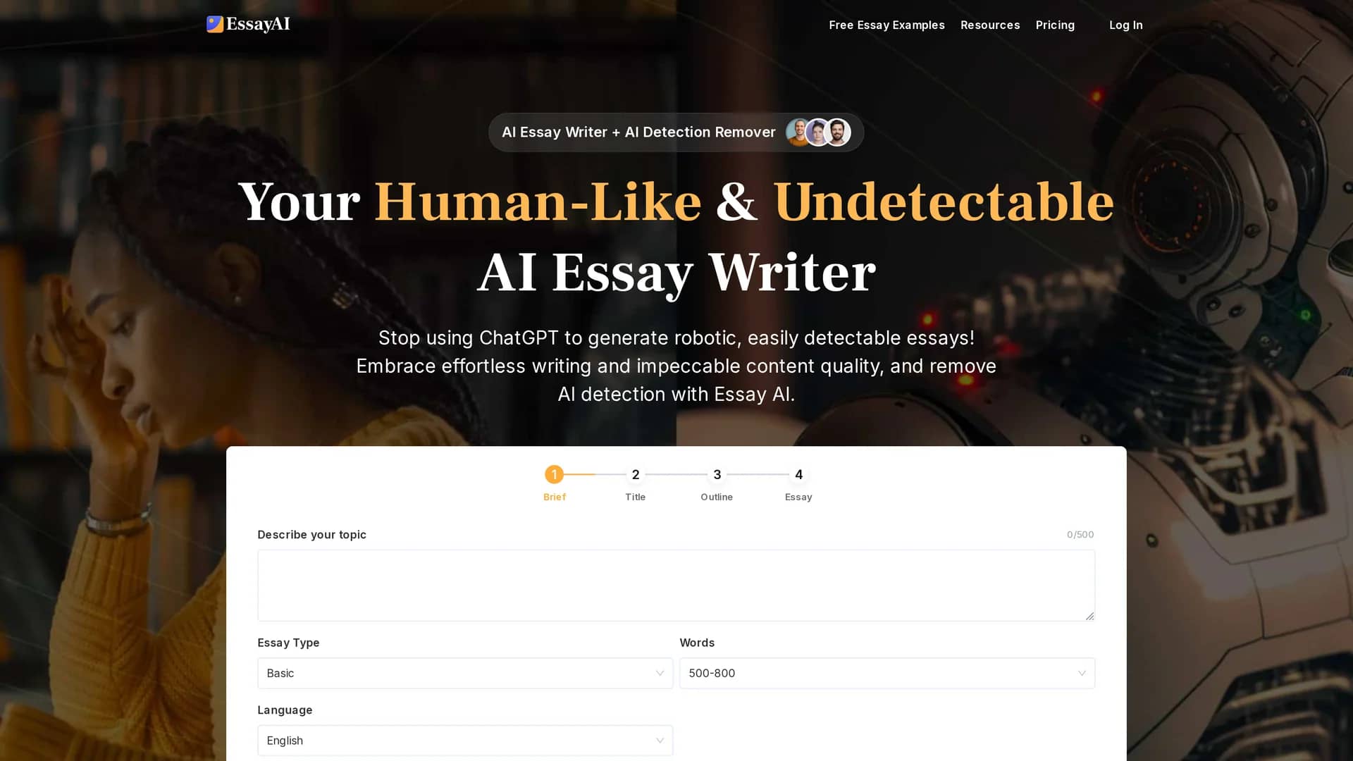 essayai-ai homepage