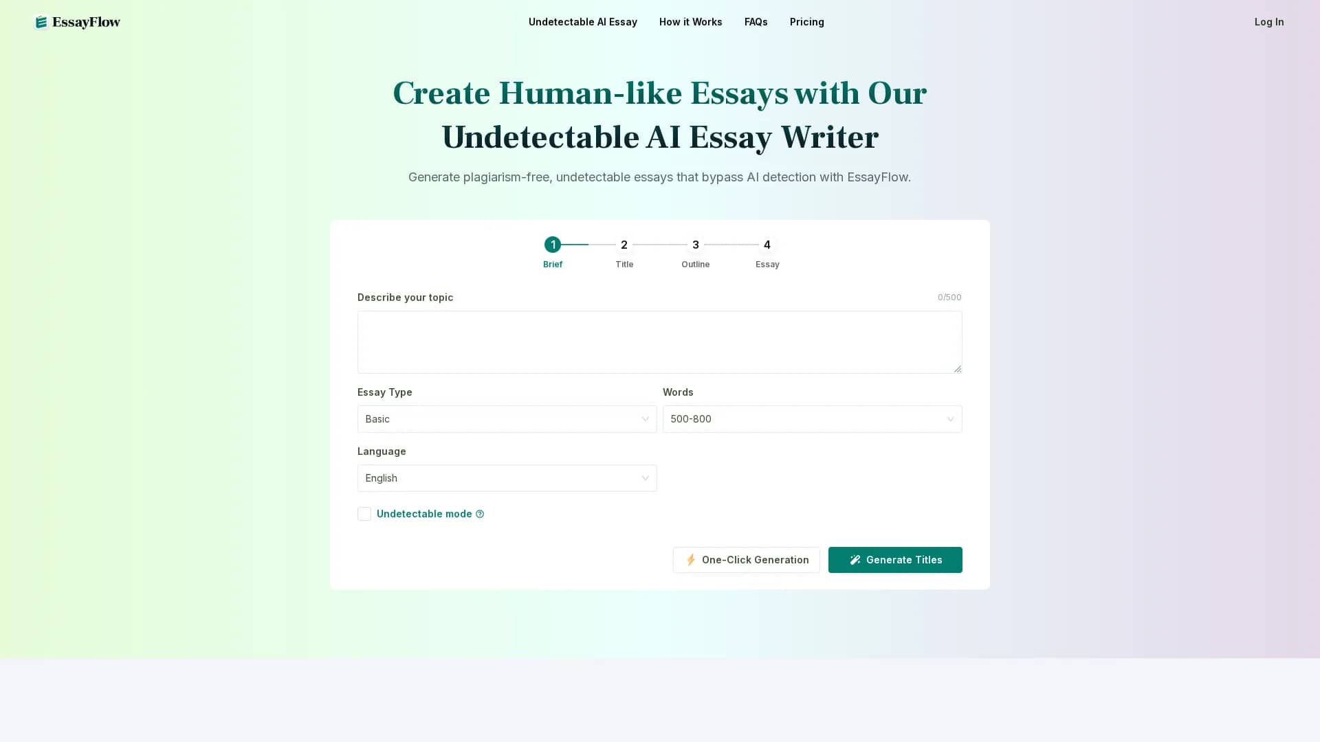 essayflow-ai homepage