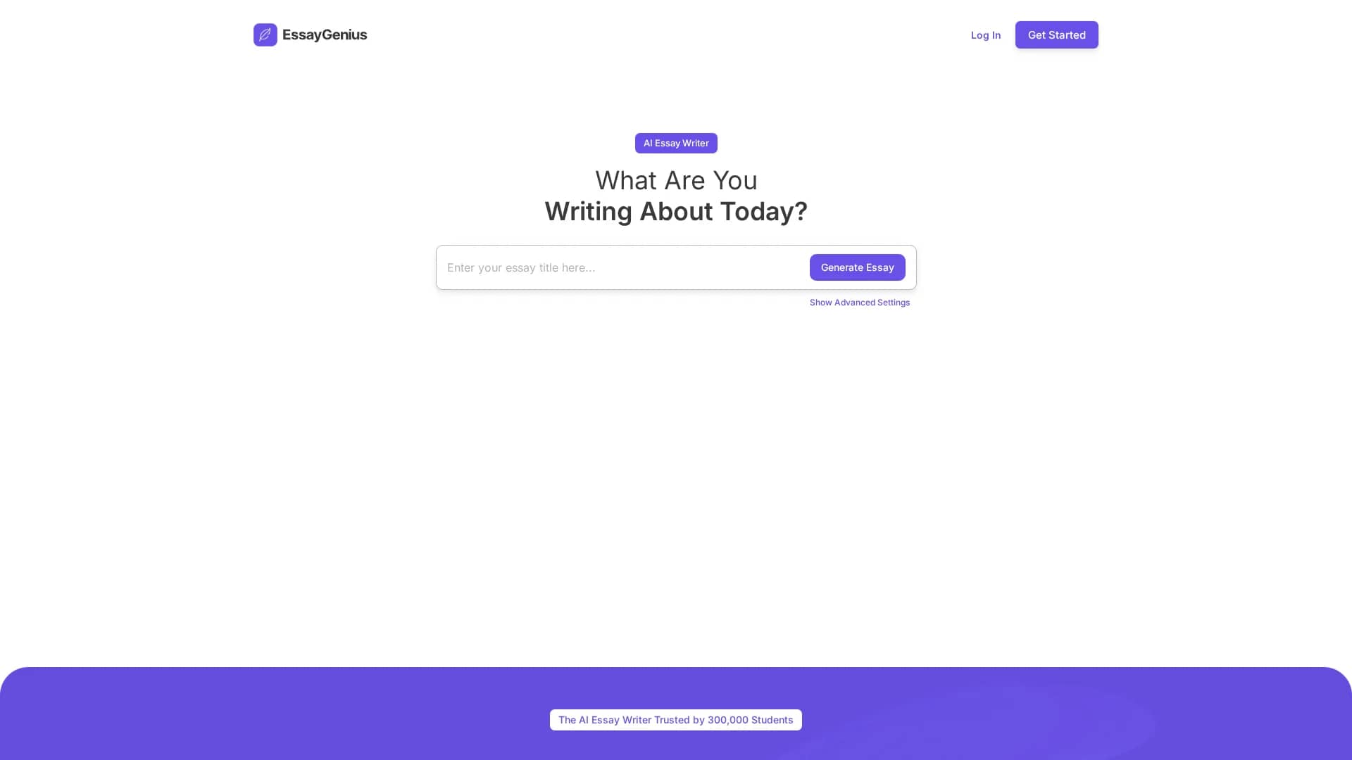 essaygenius homepage