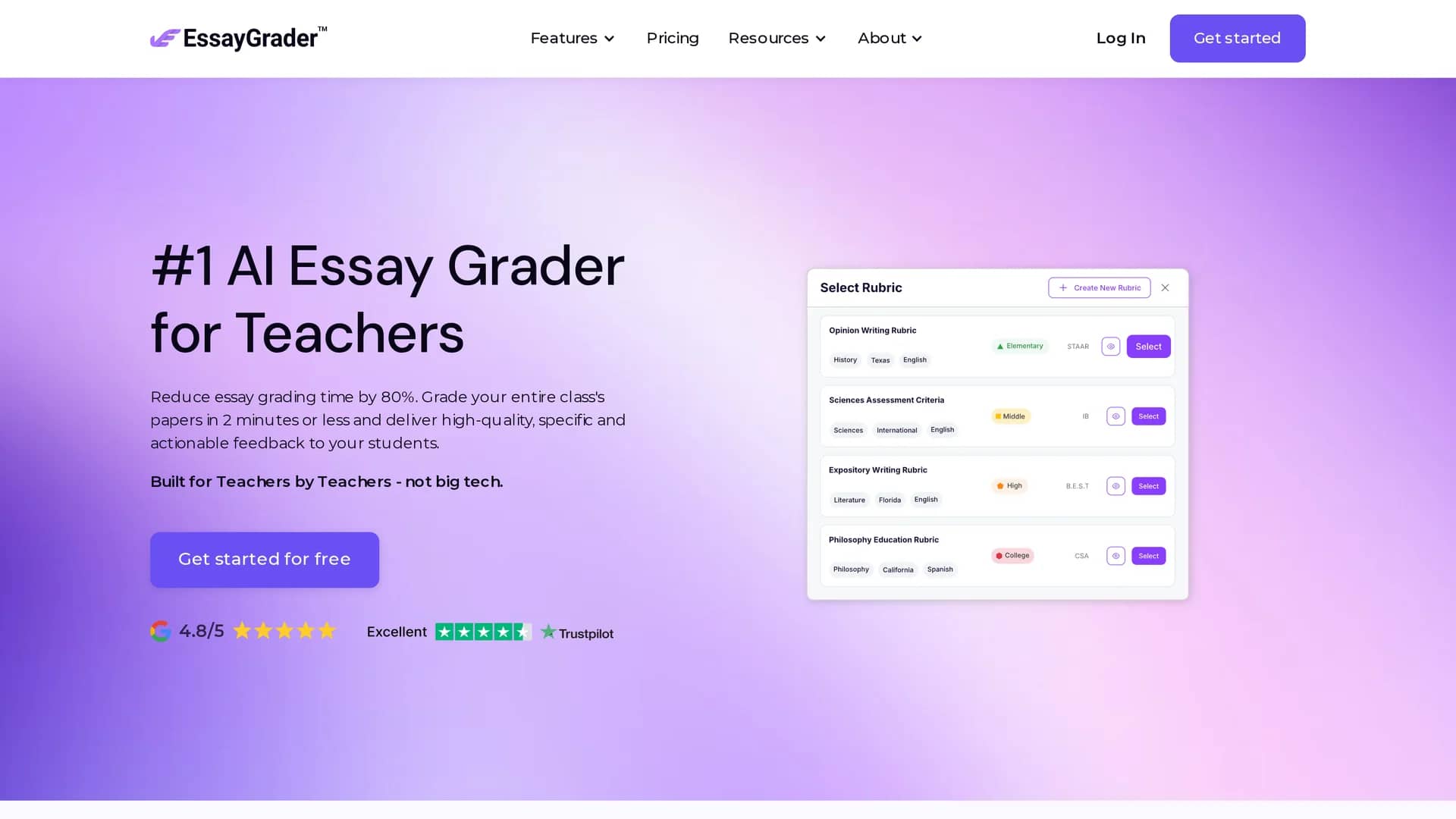 essaygrader homepage