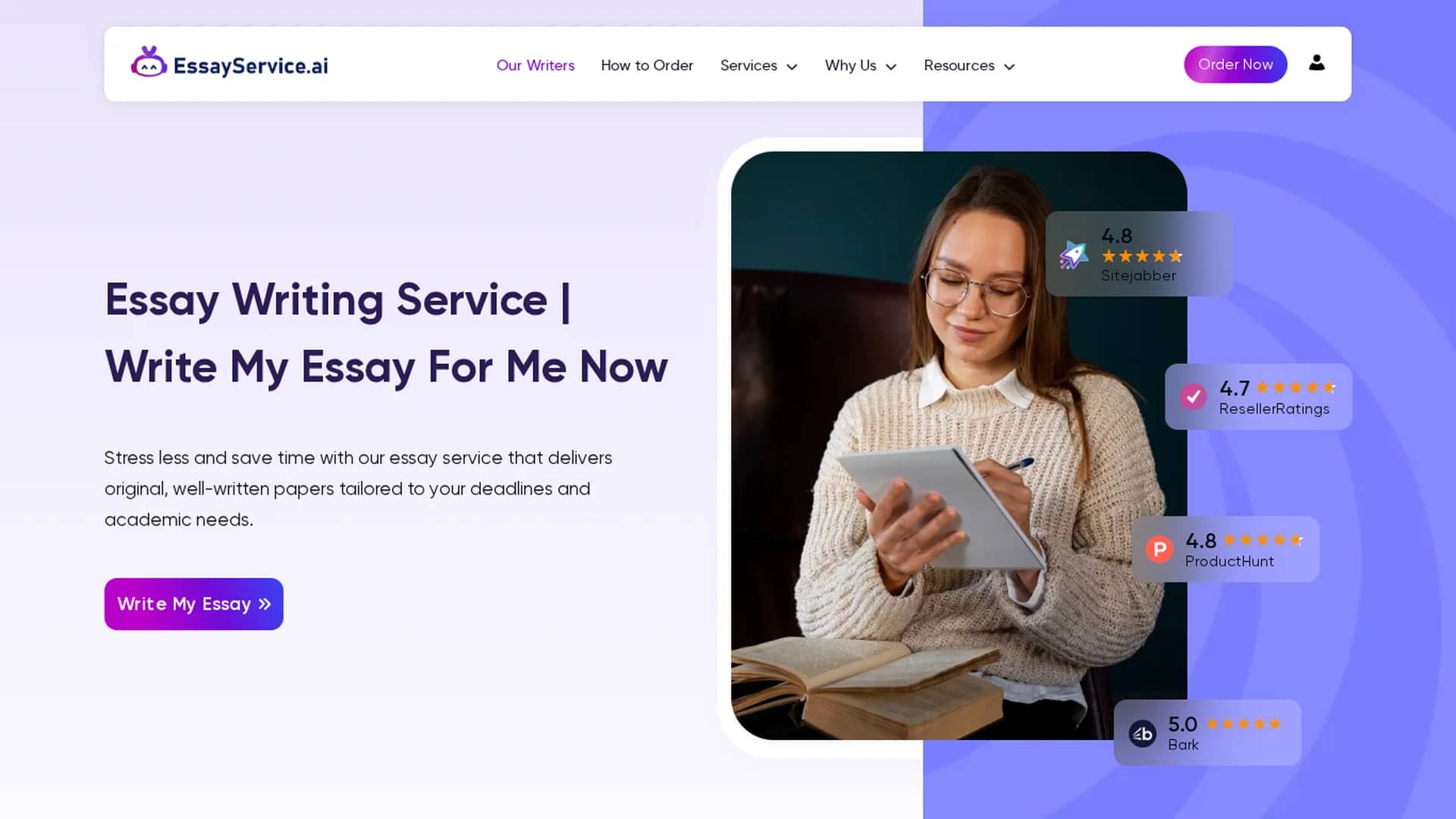 essayservice-ai homepage