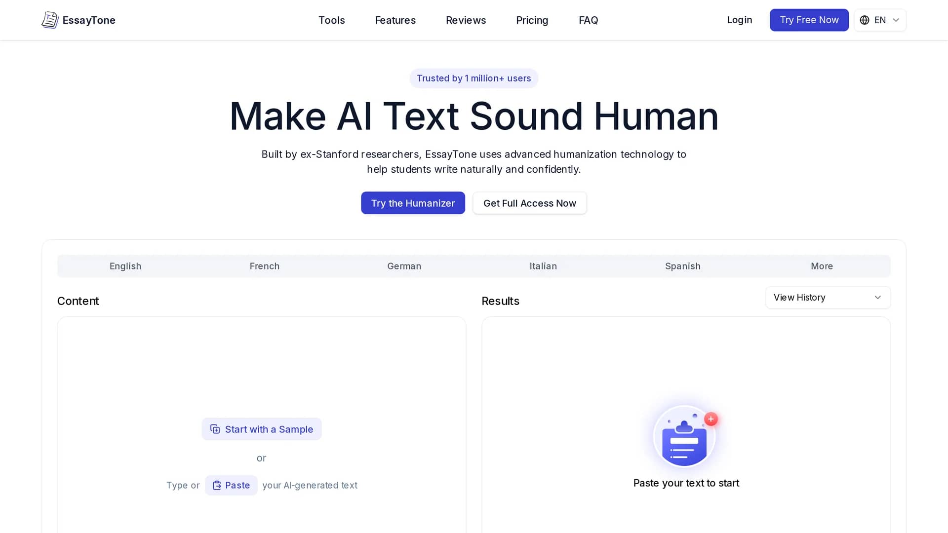 essaytone homepage