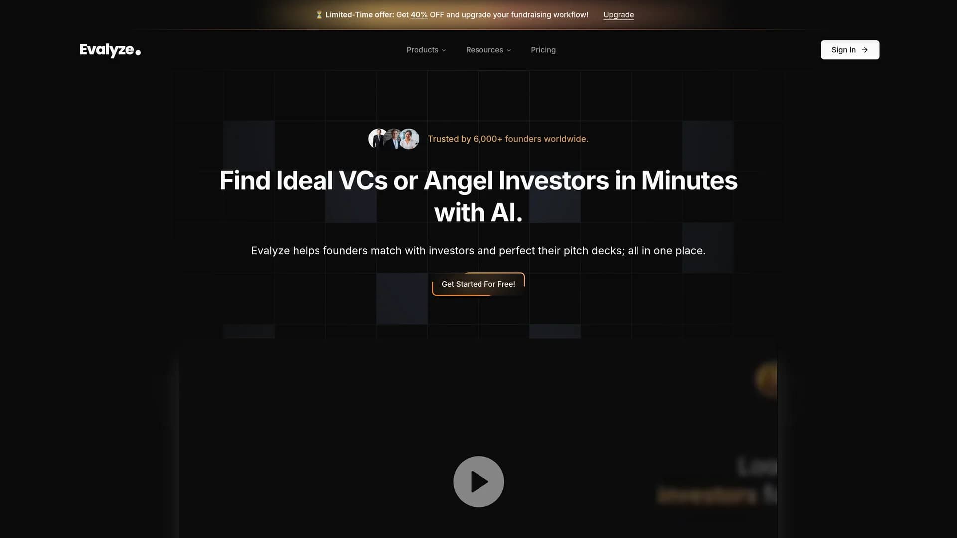 evalyze homepage
