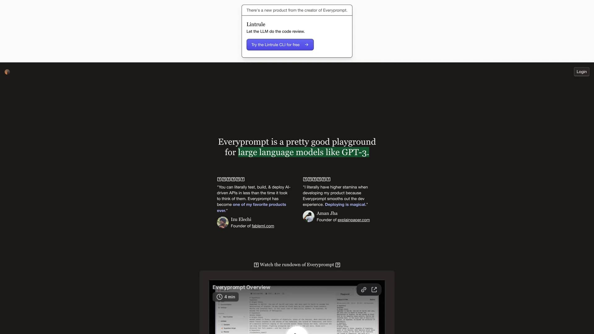 everyprompt homepage
