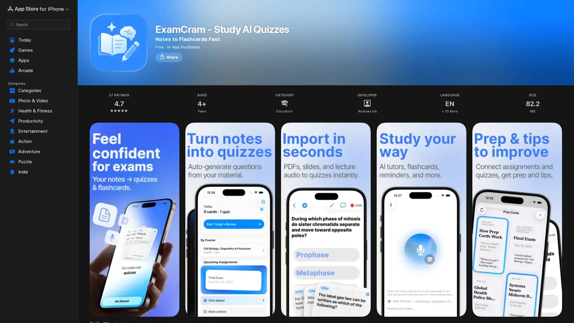examcram homepage