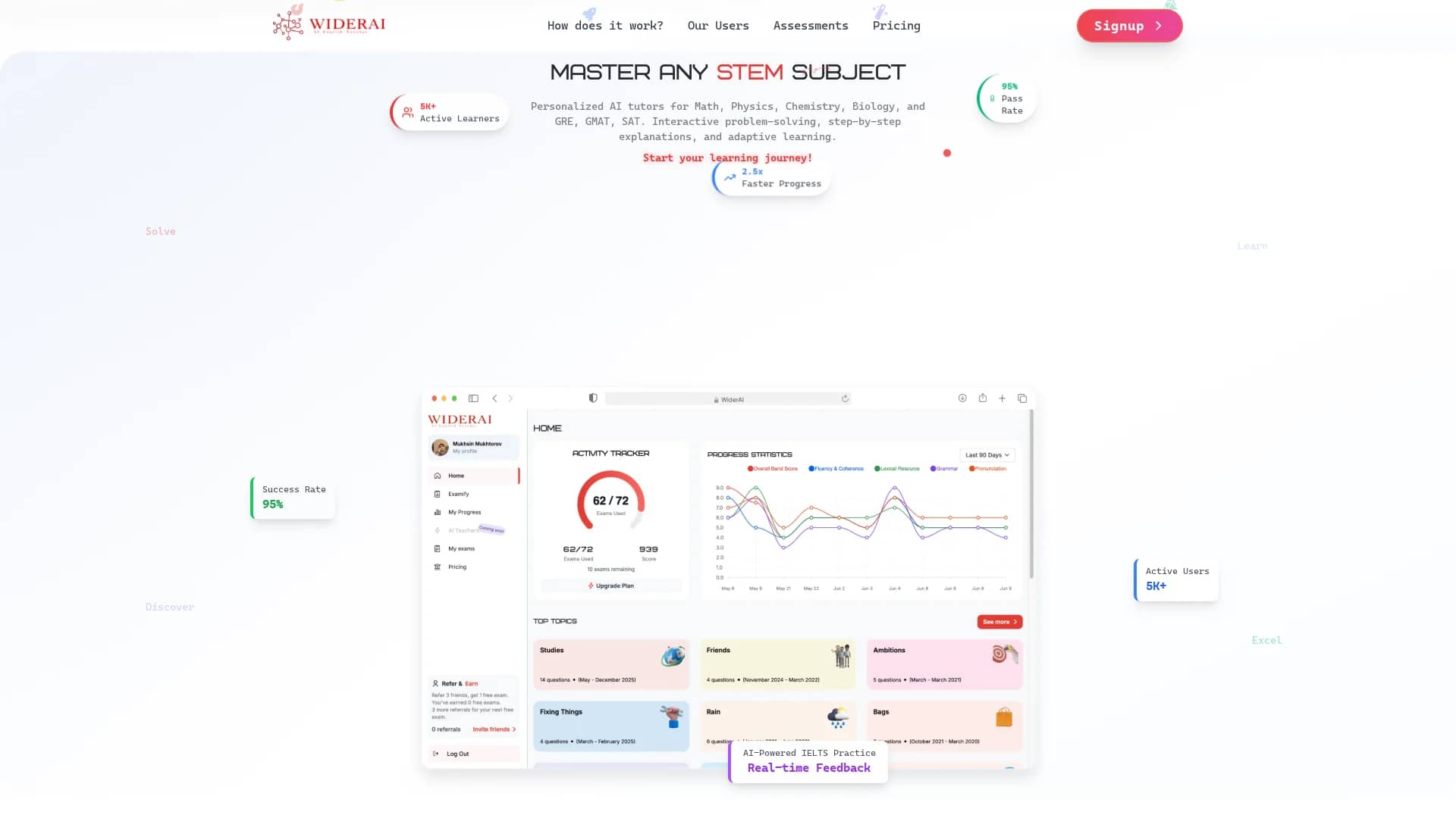 examify homepage