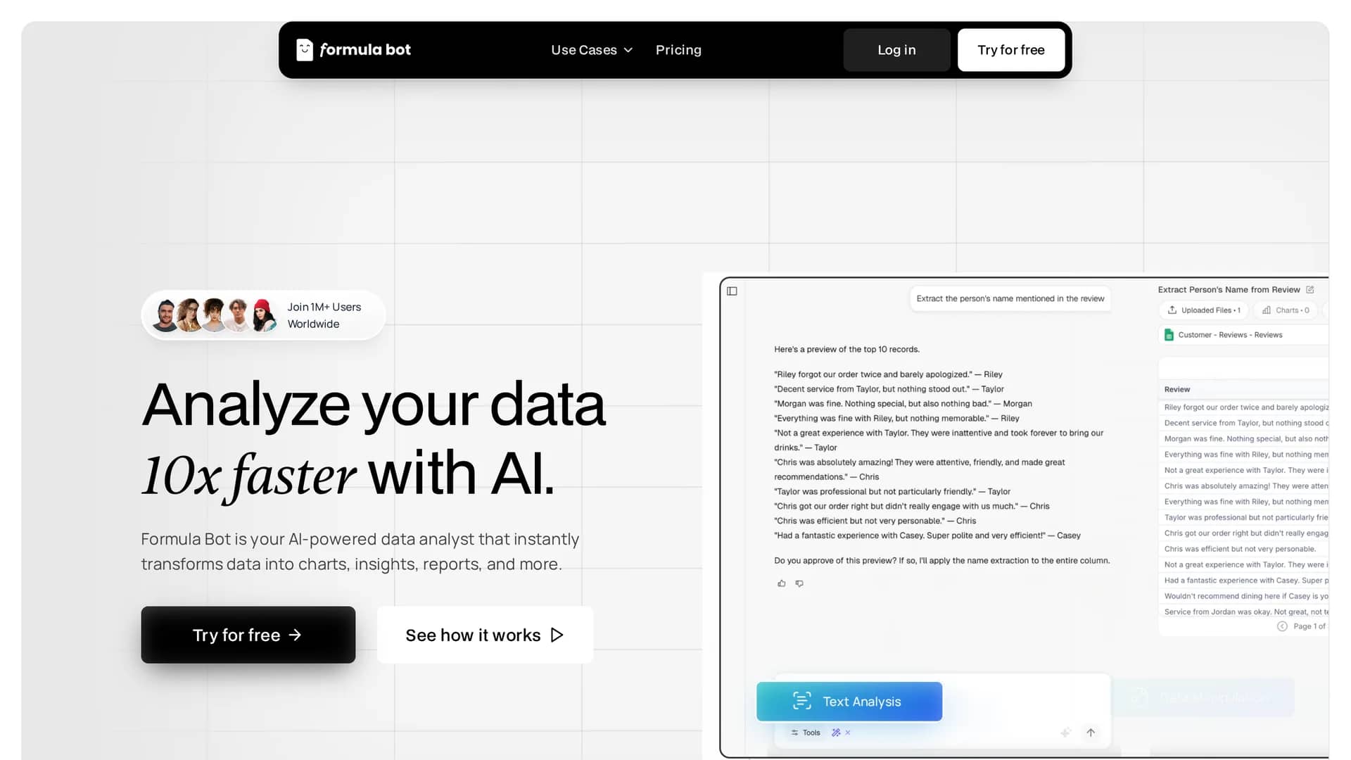 excel-formula-bot homepage