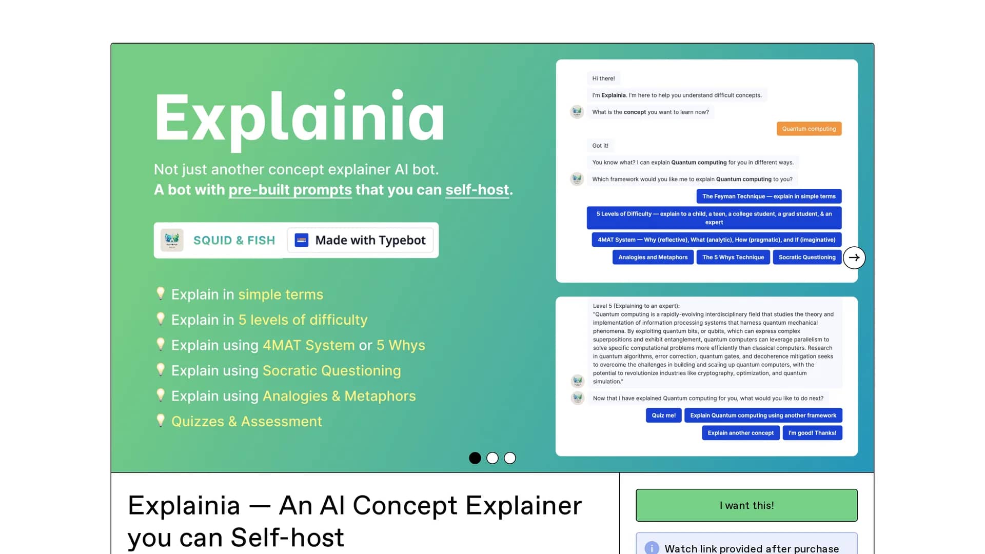explainia homepage