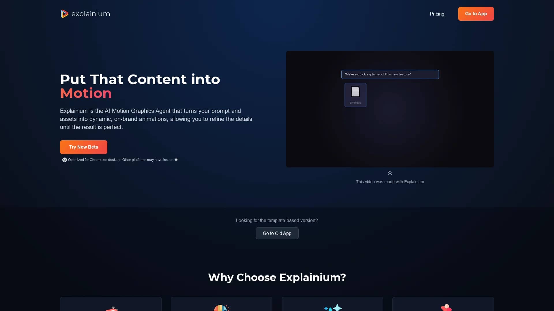 explainium homepage