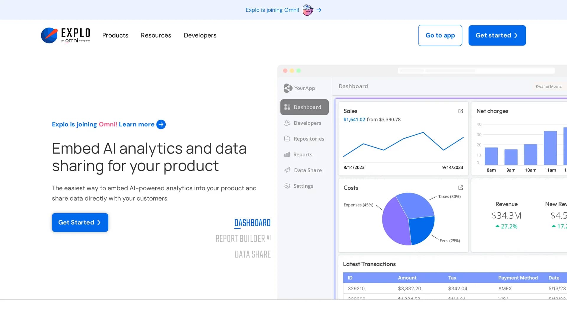explo homepage