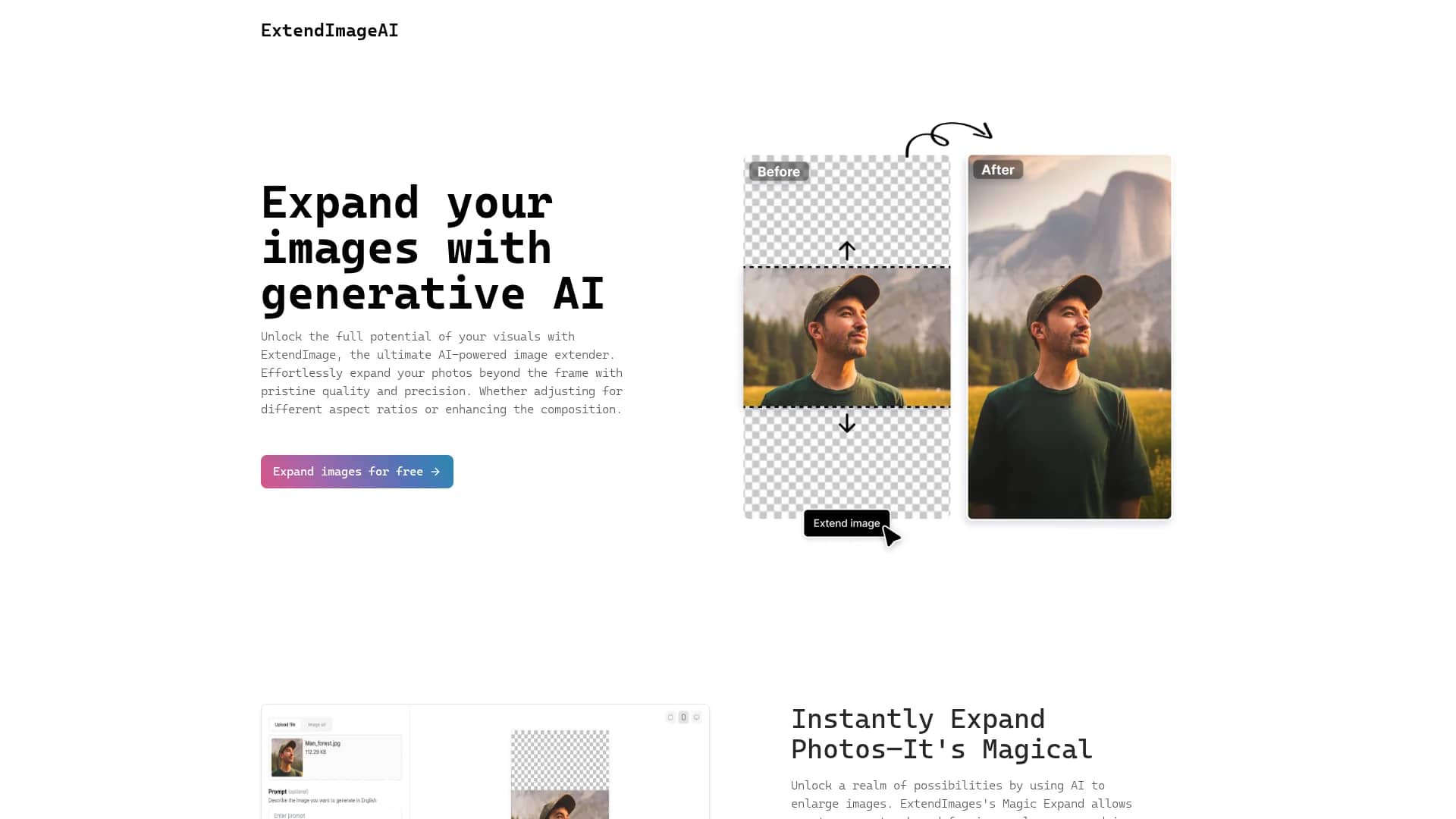 extendimage homepage