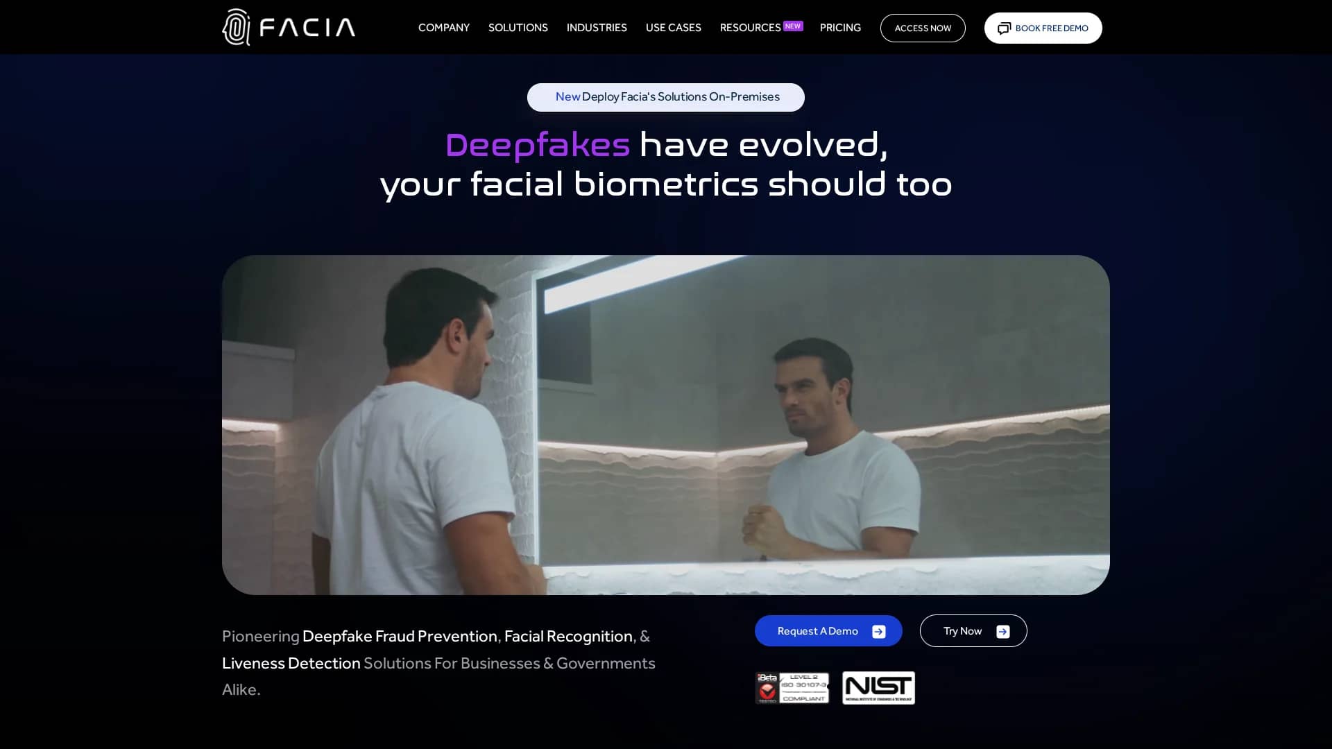facia homepage