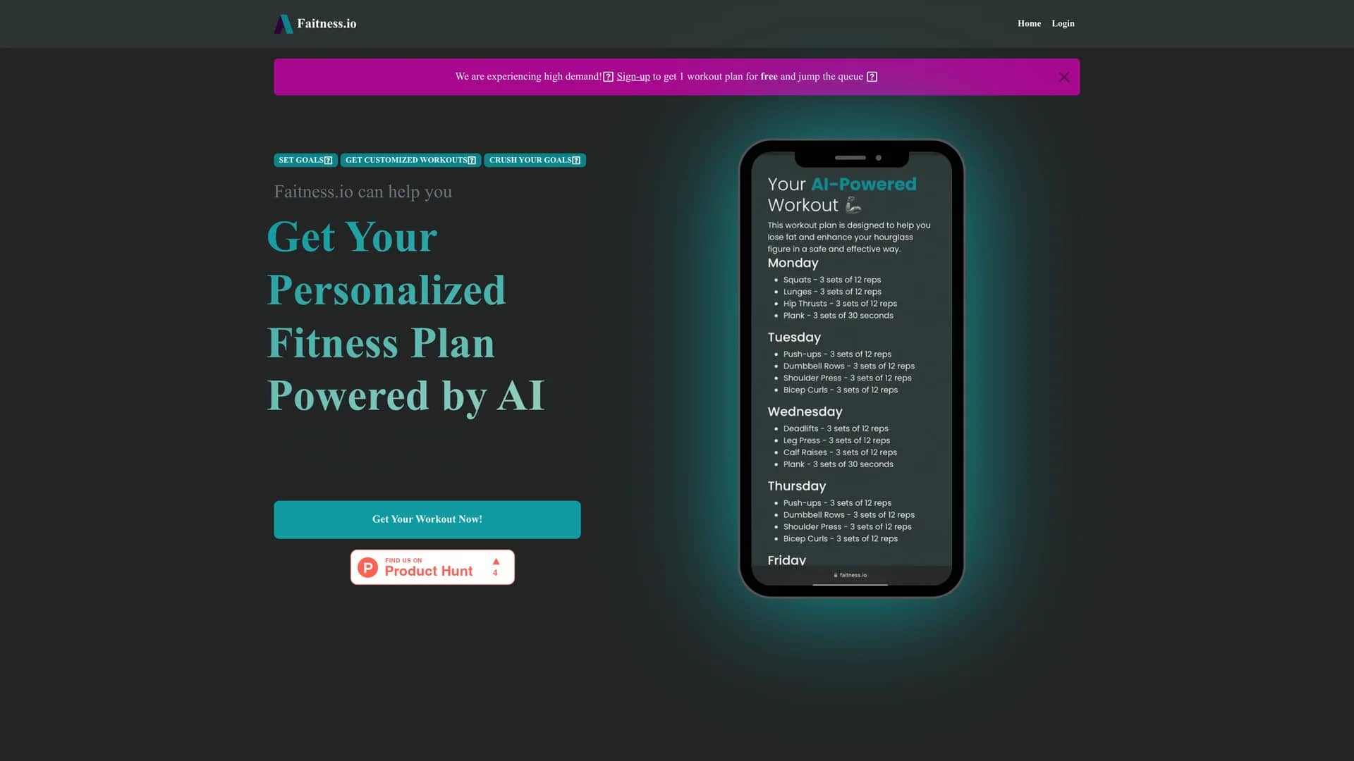 faitness homepage