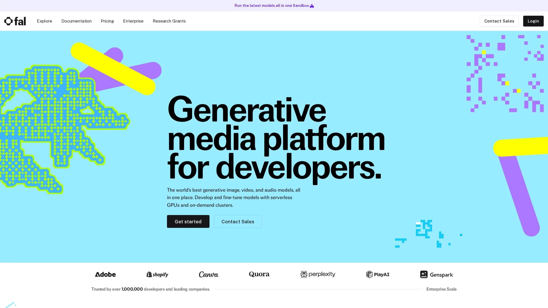 fal-ai homepage
