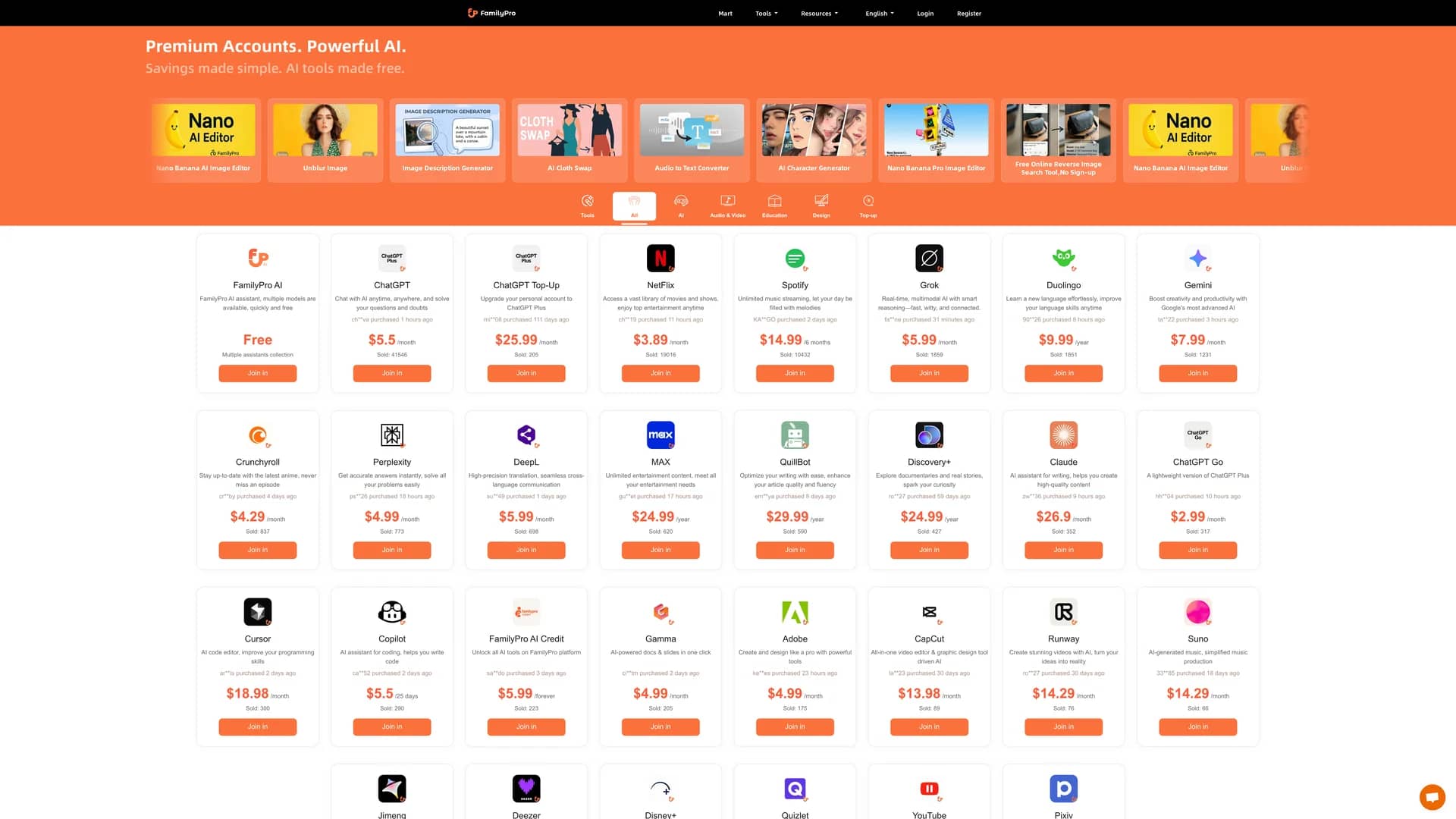 familypro homepage