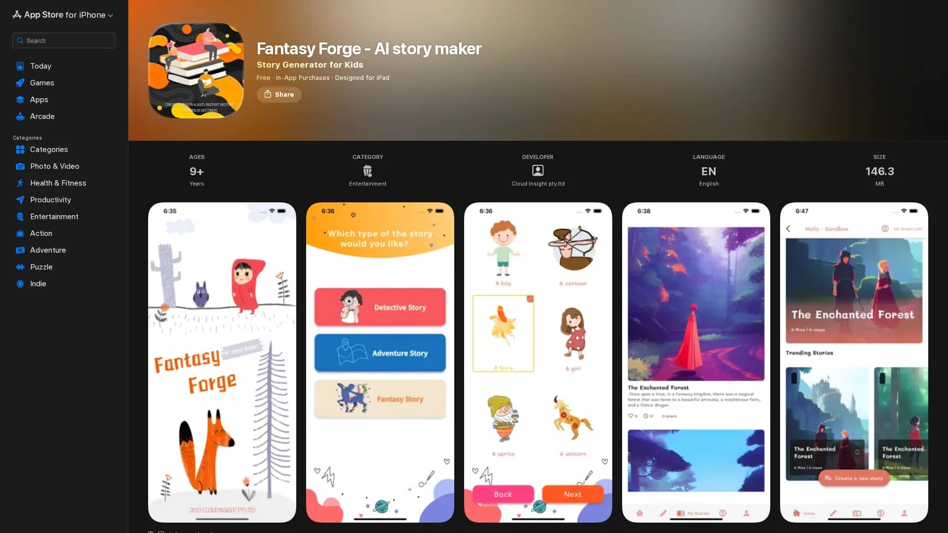 fantasy-forge homepage