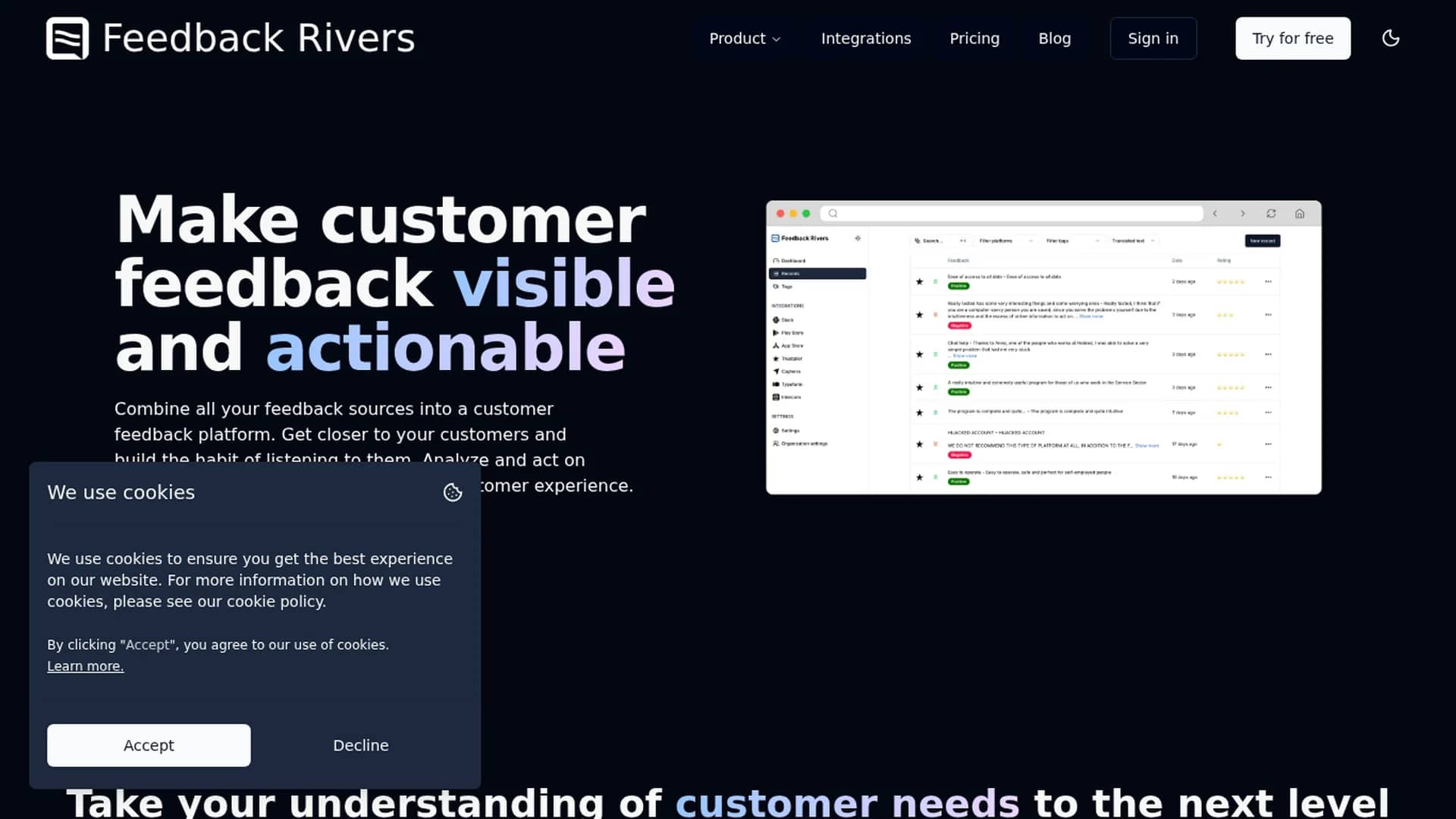 feedback-rivers homepage