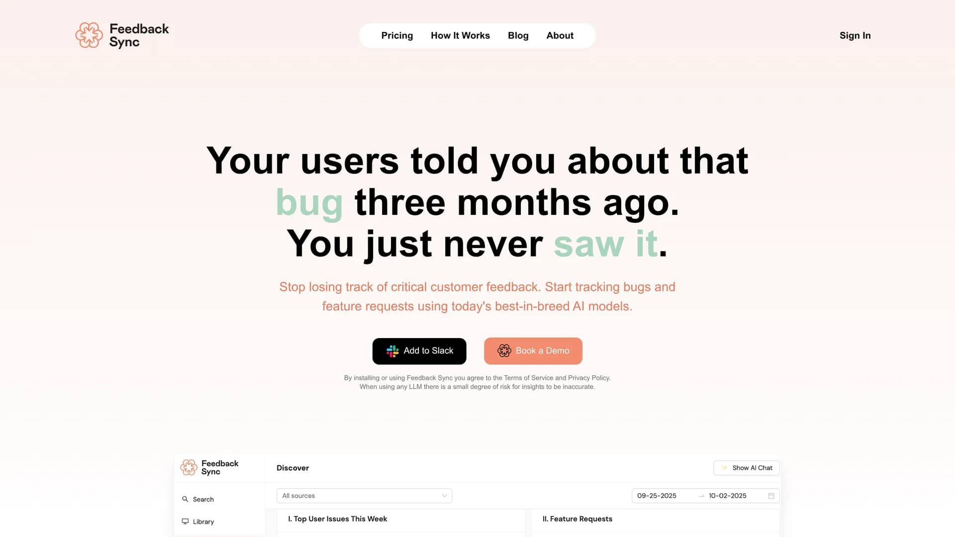 feedback-sync homepage