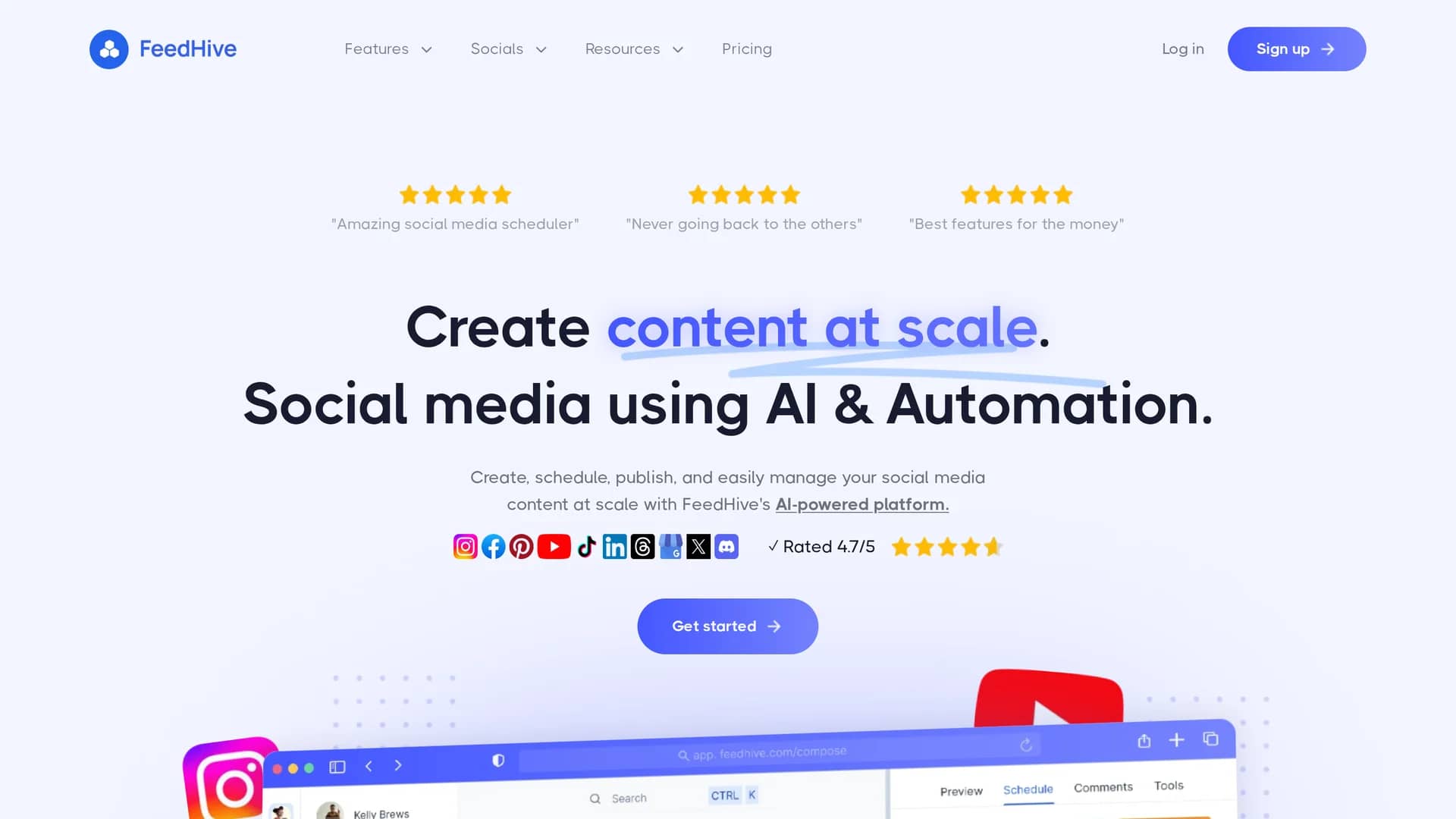 feedhive homepage