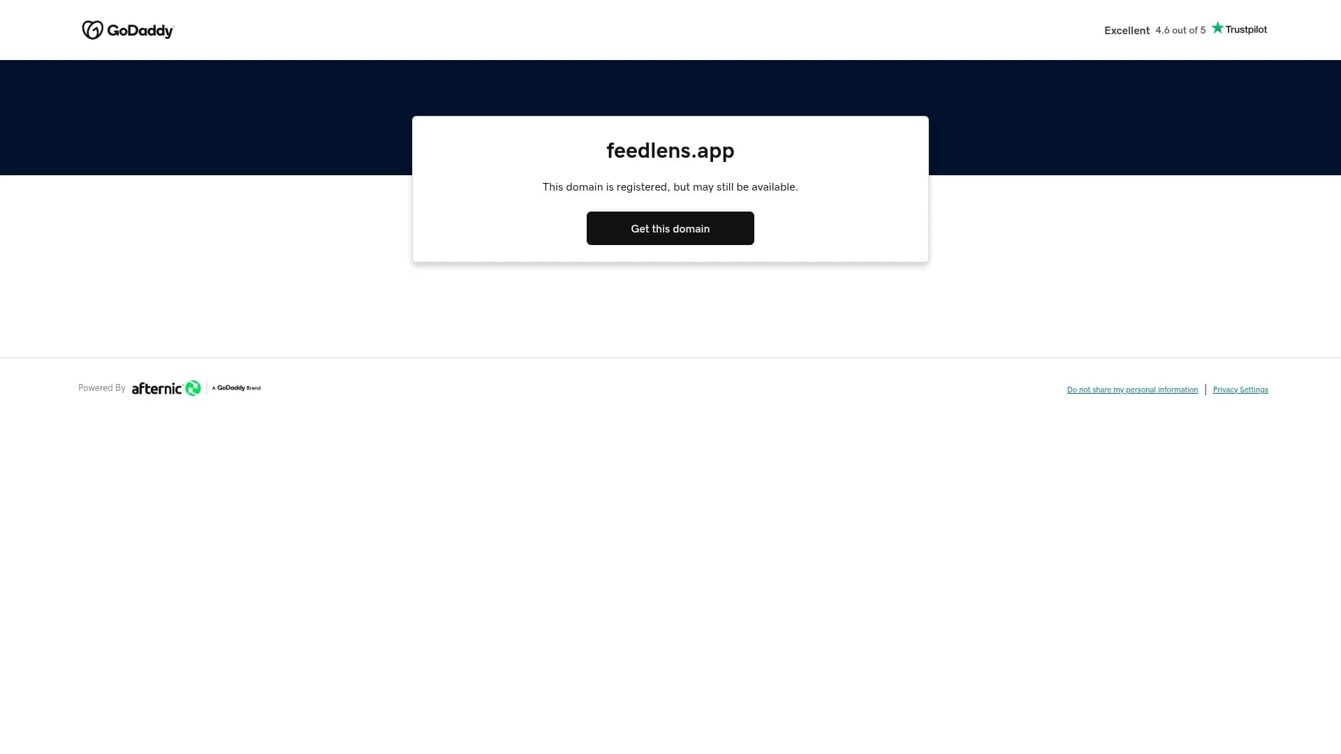 feedlens homepage