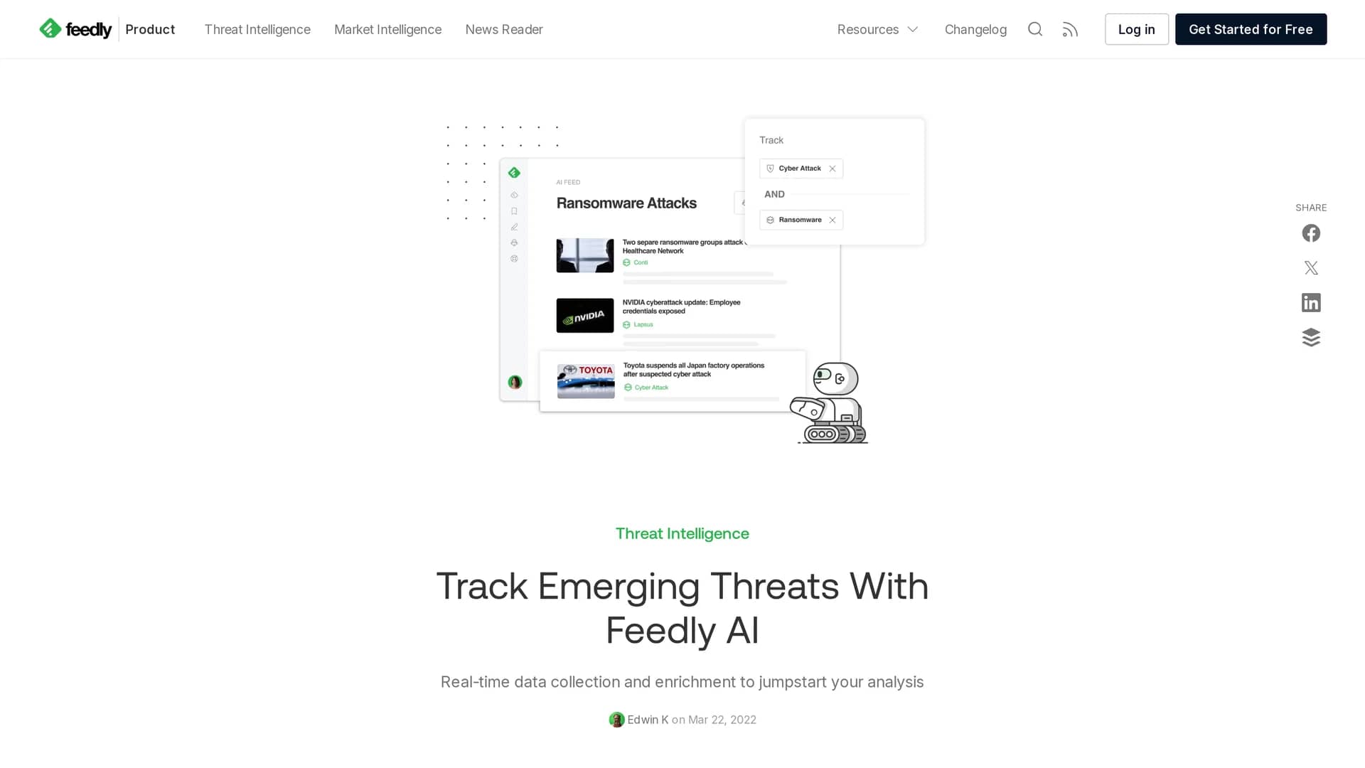 feedly-leo homepage