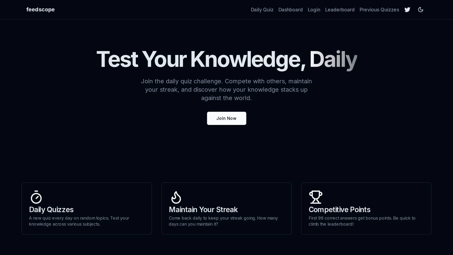 feedscope homepage
