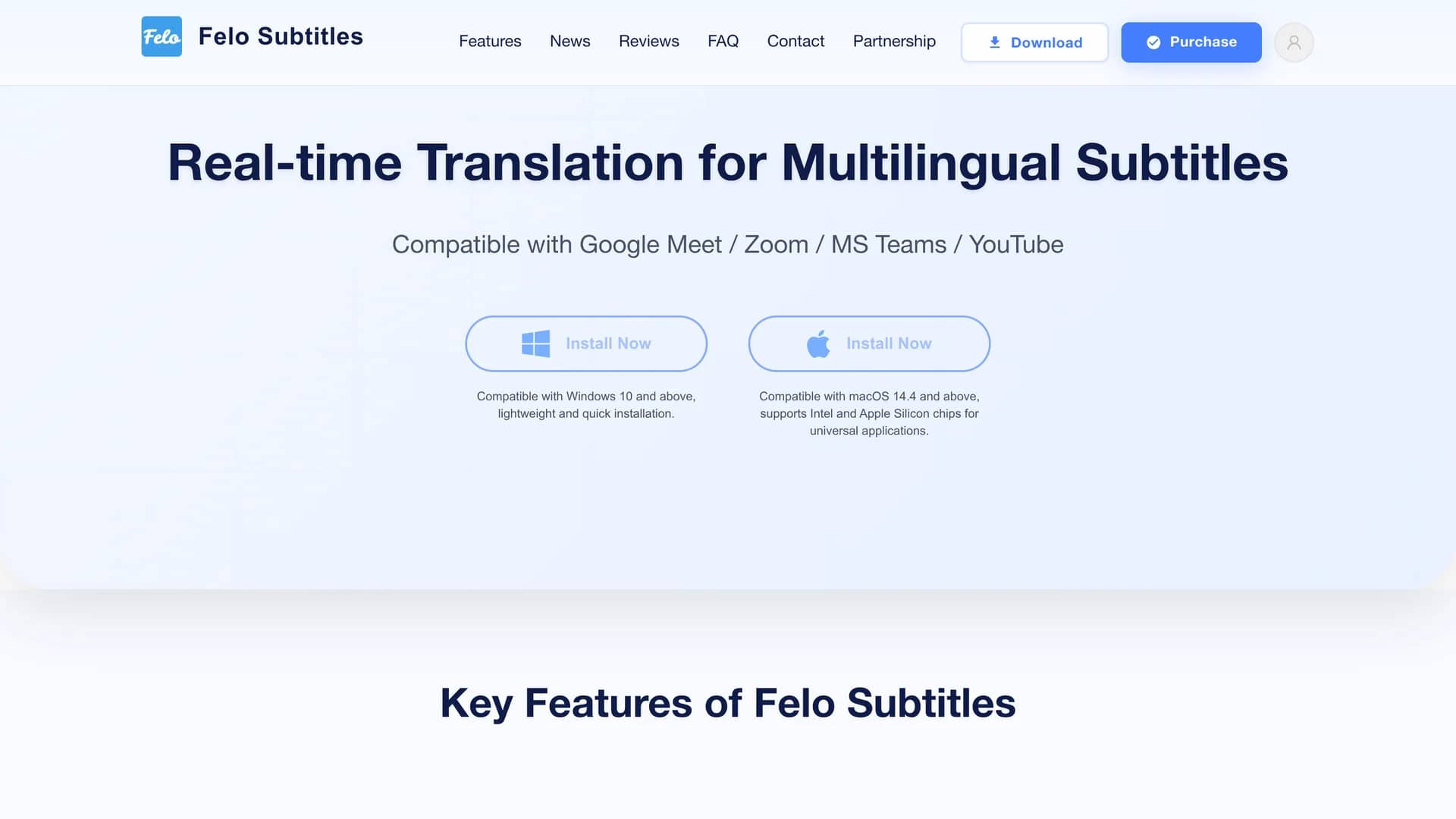 felo-subtitles homepage