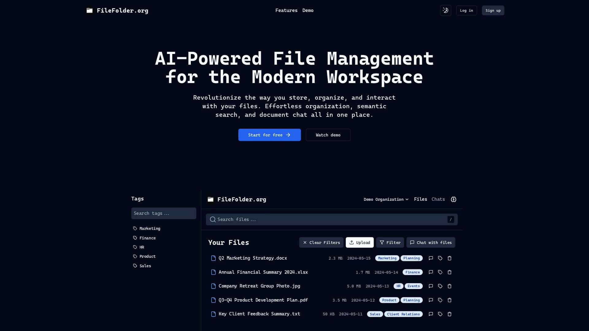 filefolder homepage
