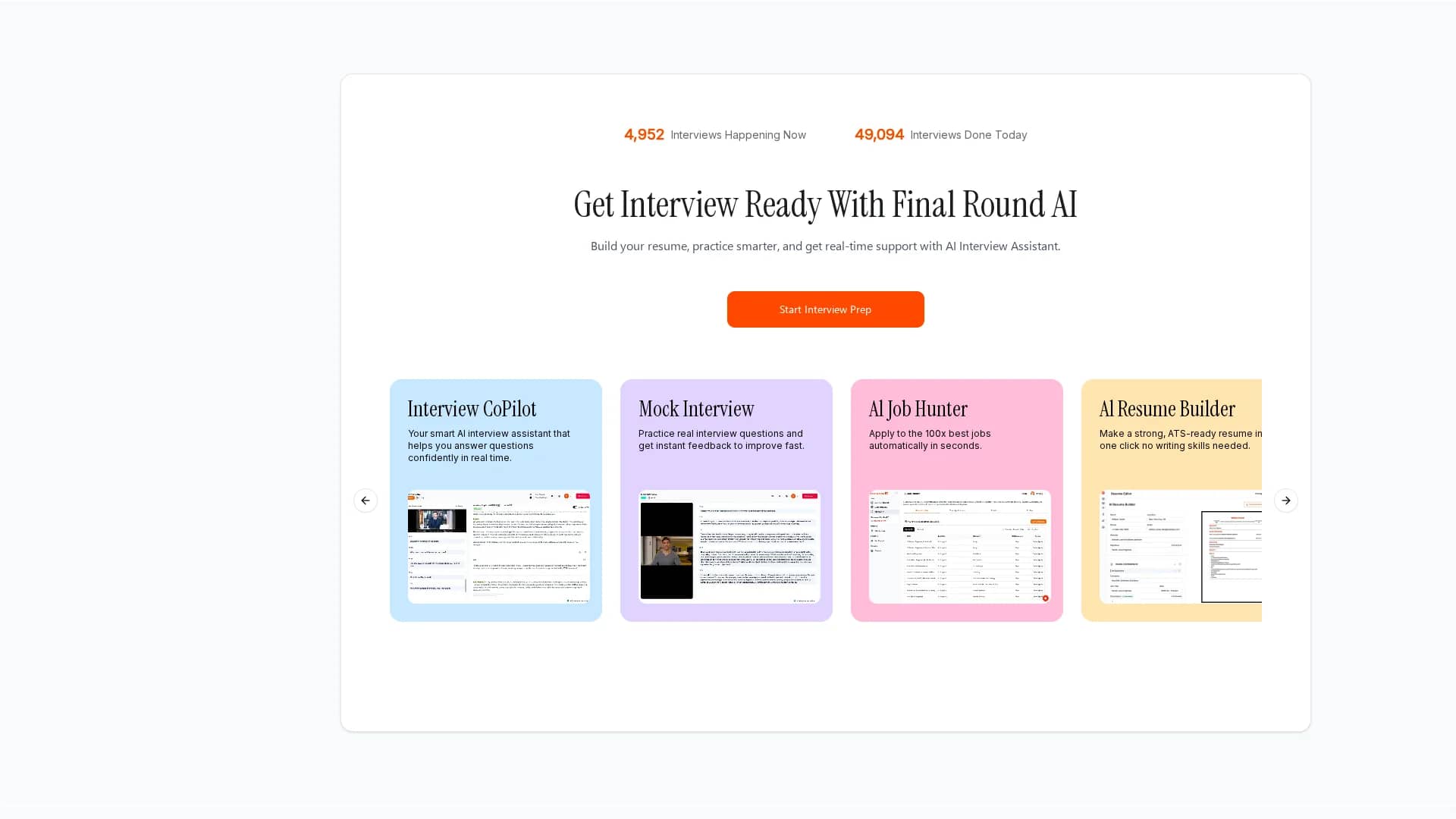 final-round-ai homepage
