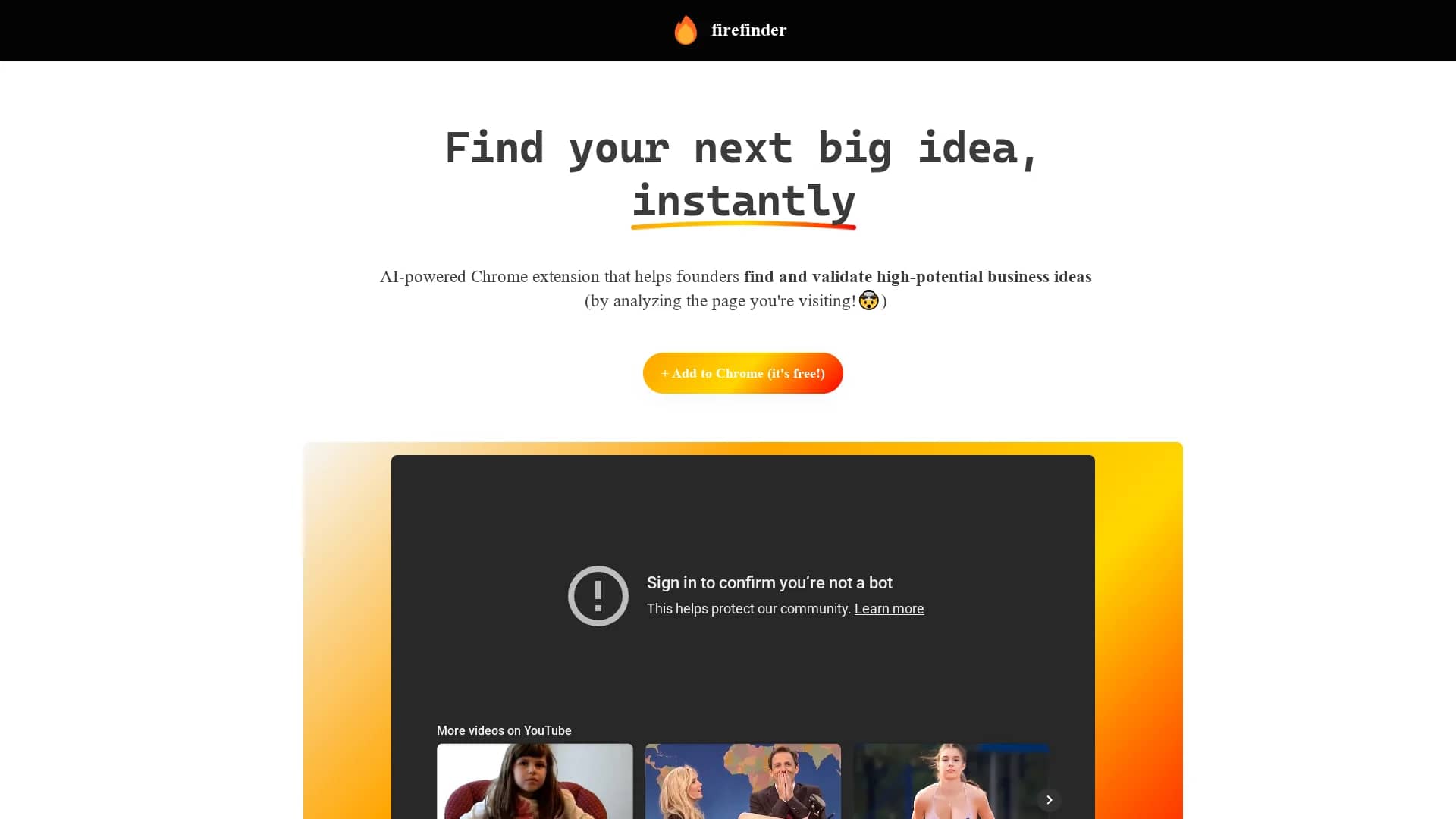 firefinder homepage
