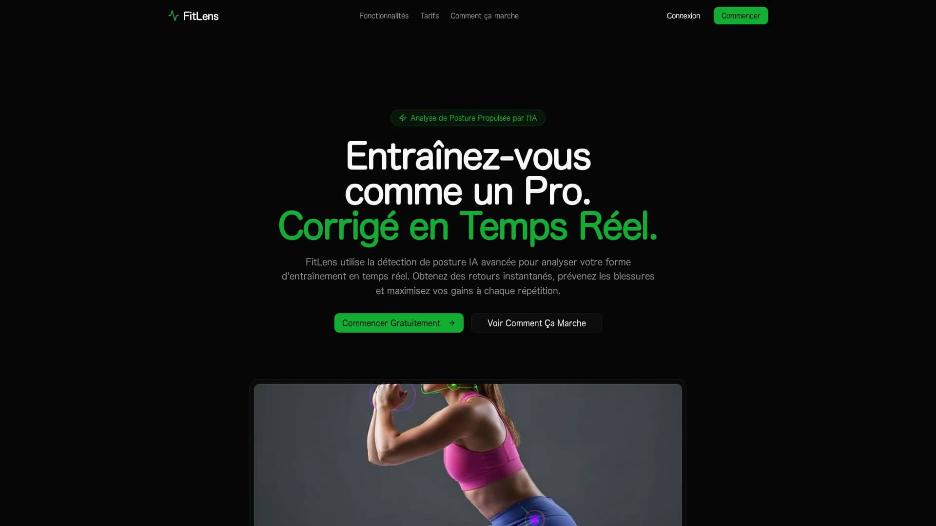 fitlens-ai homepage