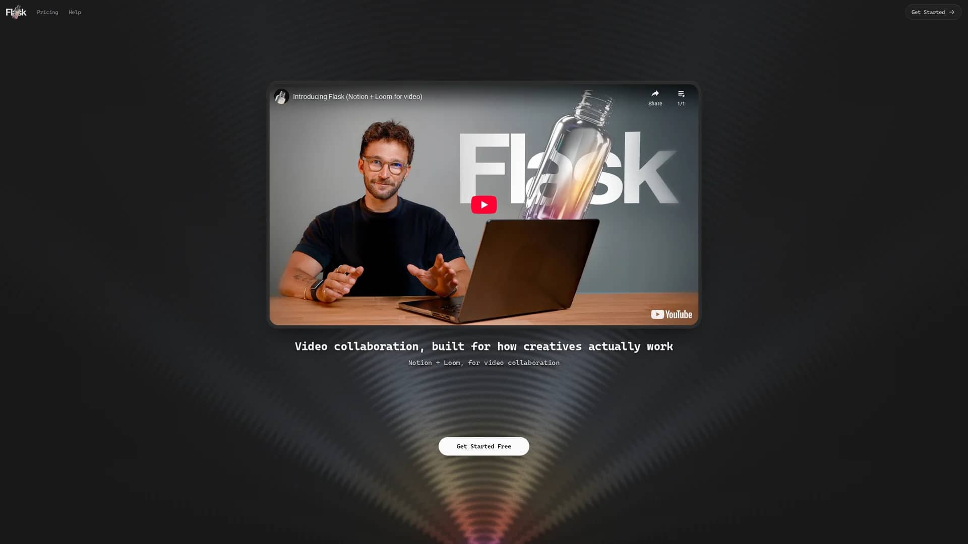 flask homepage