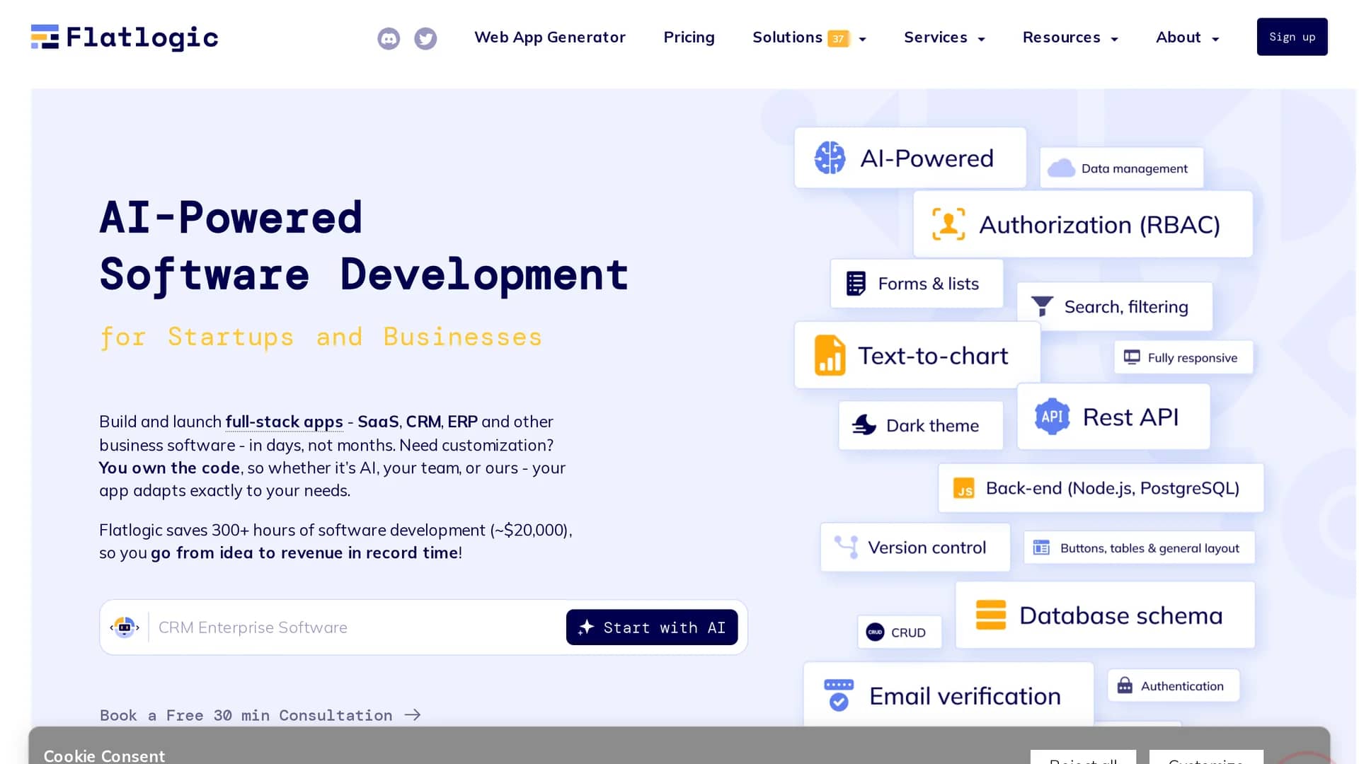 flatlogic homepage