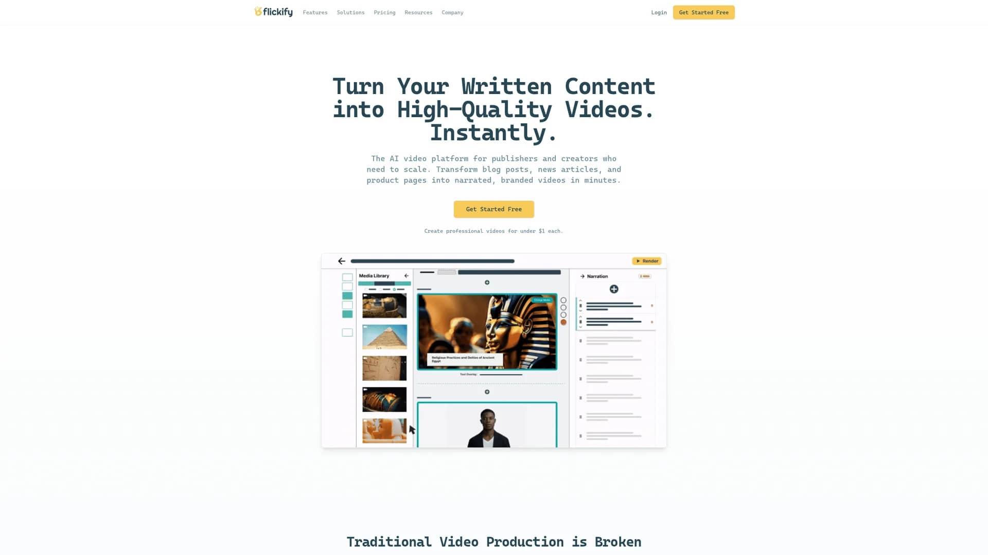 flickify homepage