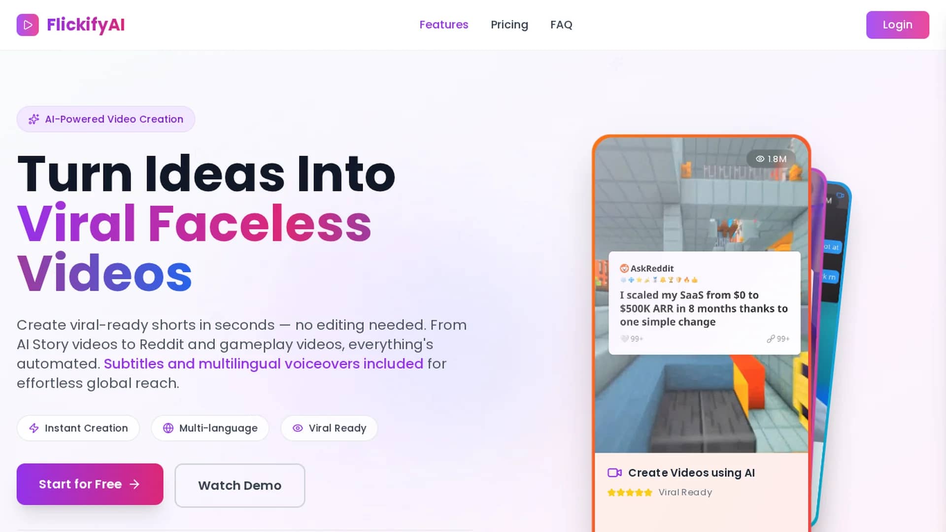 flickifyai homepage
